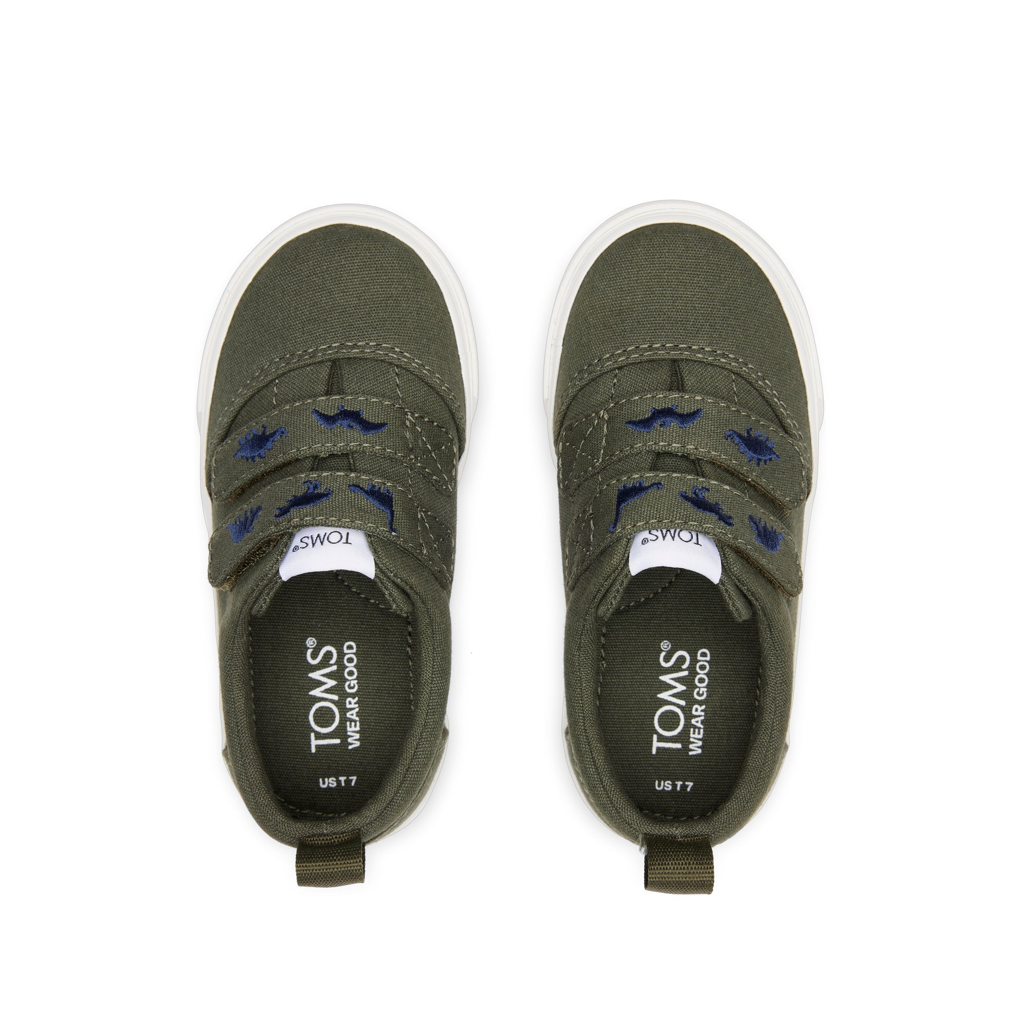 Fenix Sage Dinos Double Strap Toddler Sneaker Top View