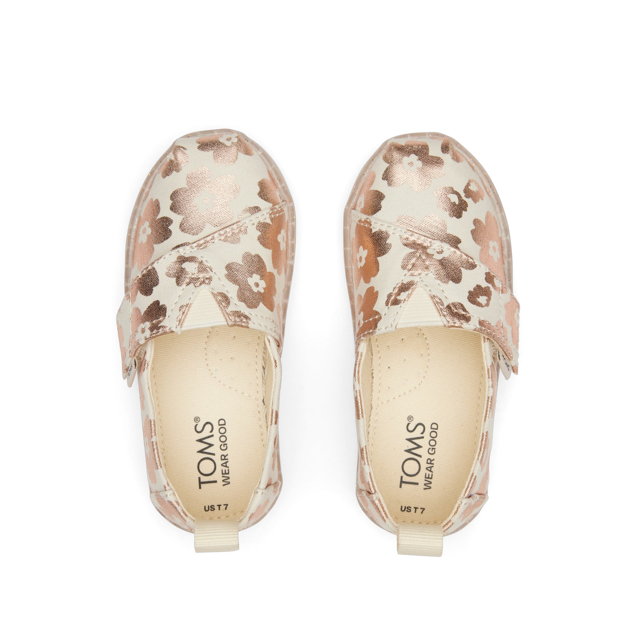 Alpargata Ojai Foil Floral Toddler Shoe Top View