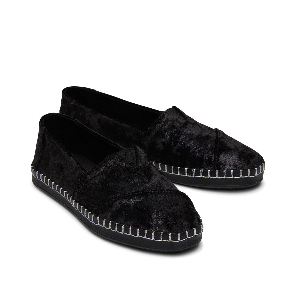 Alpargata Plush Foil Leather Wrap Front View