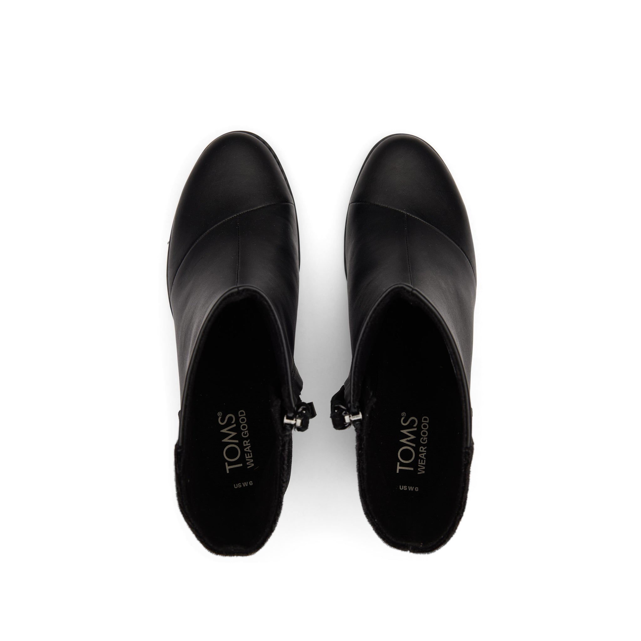 Evelyn Black Suede and Plush Foil Heeled Boot Top View