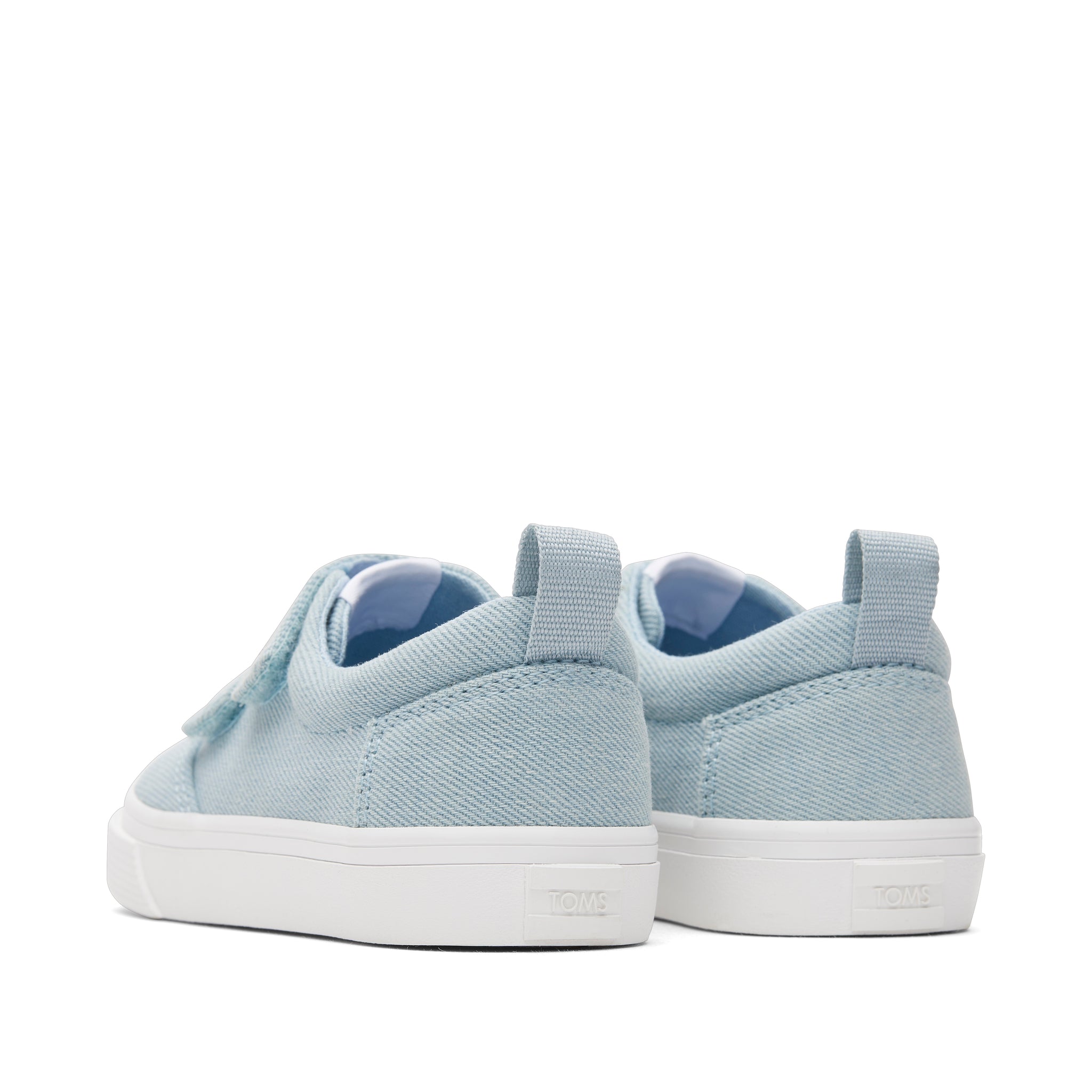 Fenix Denim Hearts Double Strap Toddler Sneaker Back View