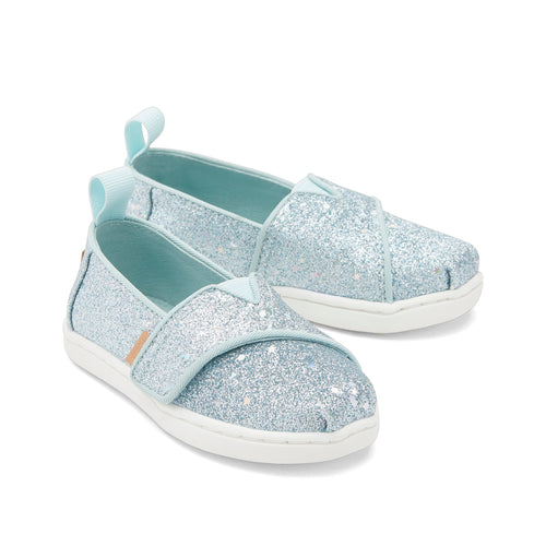 Alpargata Mint Cosmic Glitter Toddler Shoe Front View