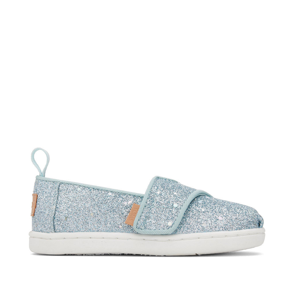 Alpargata Mint Cosmic Glitter Toddler Shoe Side View