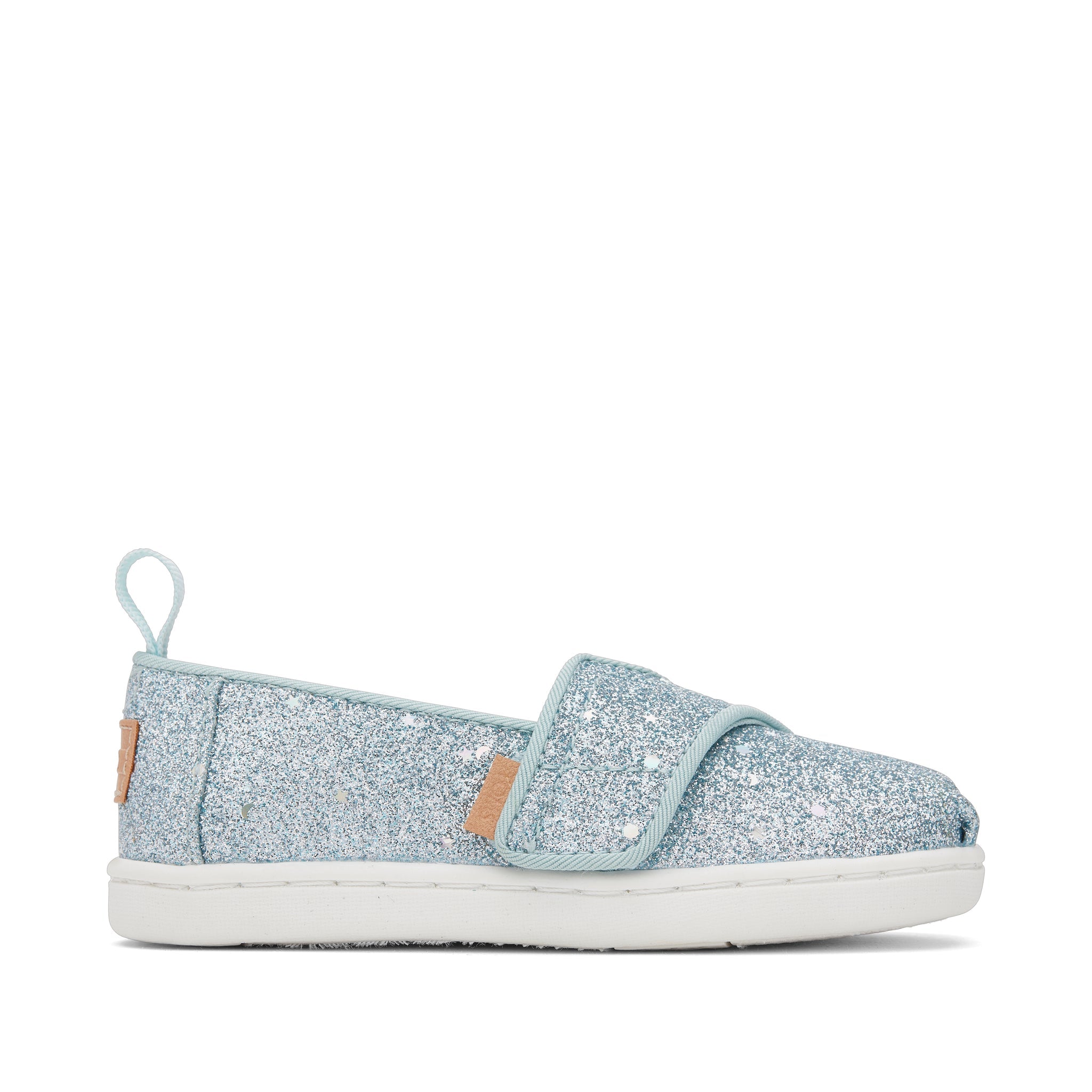 Alpargata Mint Cosmic Glitter Toddler Shoe Side View
