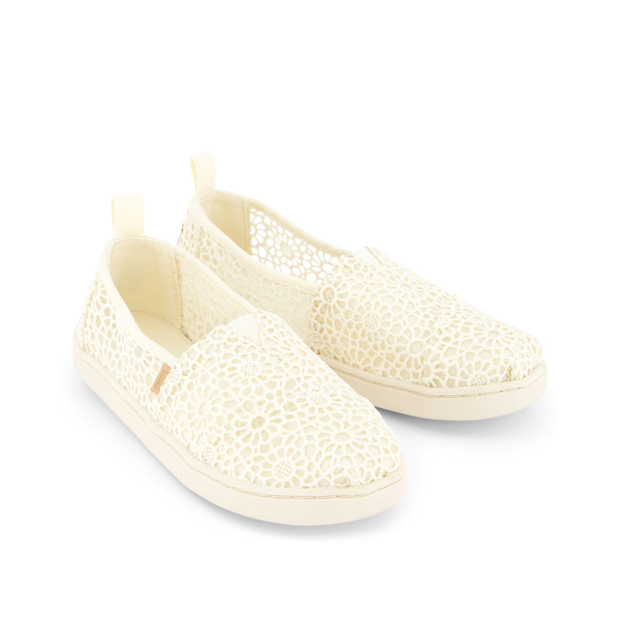 Youth Alpargata Natural Moroccan Crochet Kids Shoe Front View