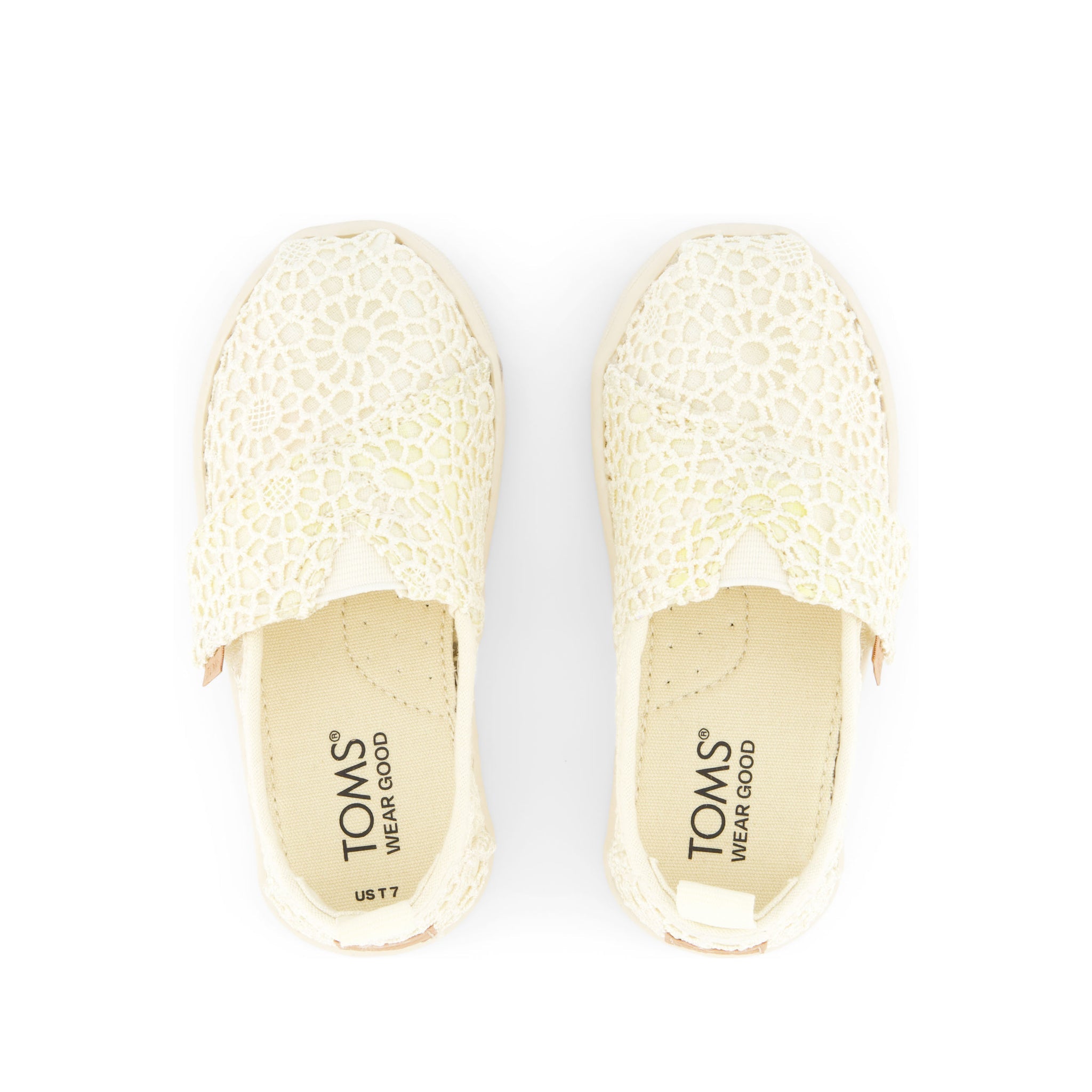 Alpargata Natural Moroccan Crochet Toddler Shoe Top View