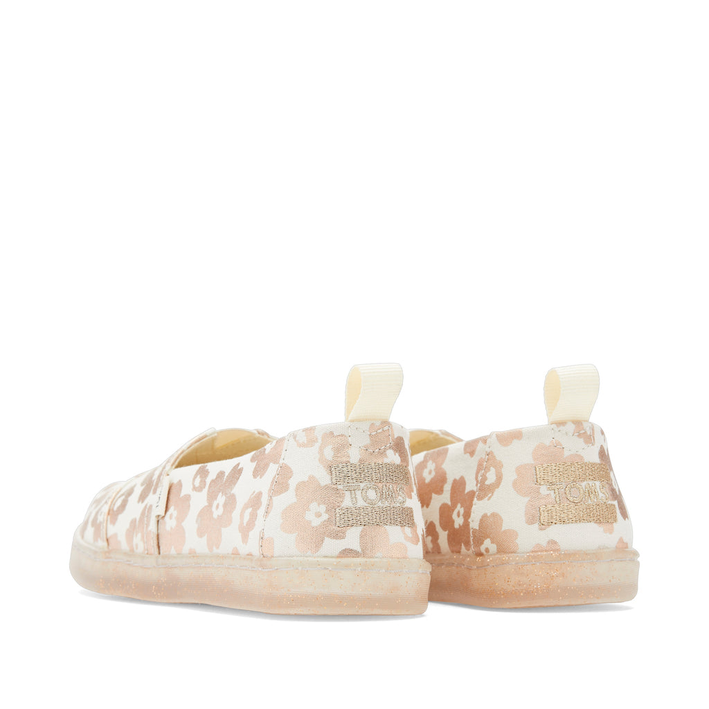 Youth Alpargata Natural Foil Ojai Floral Kids Shoe Back View