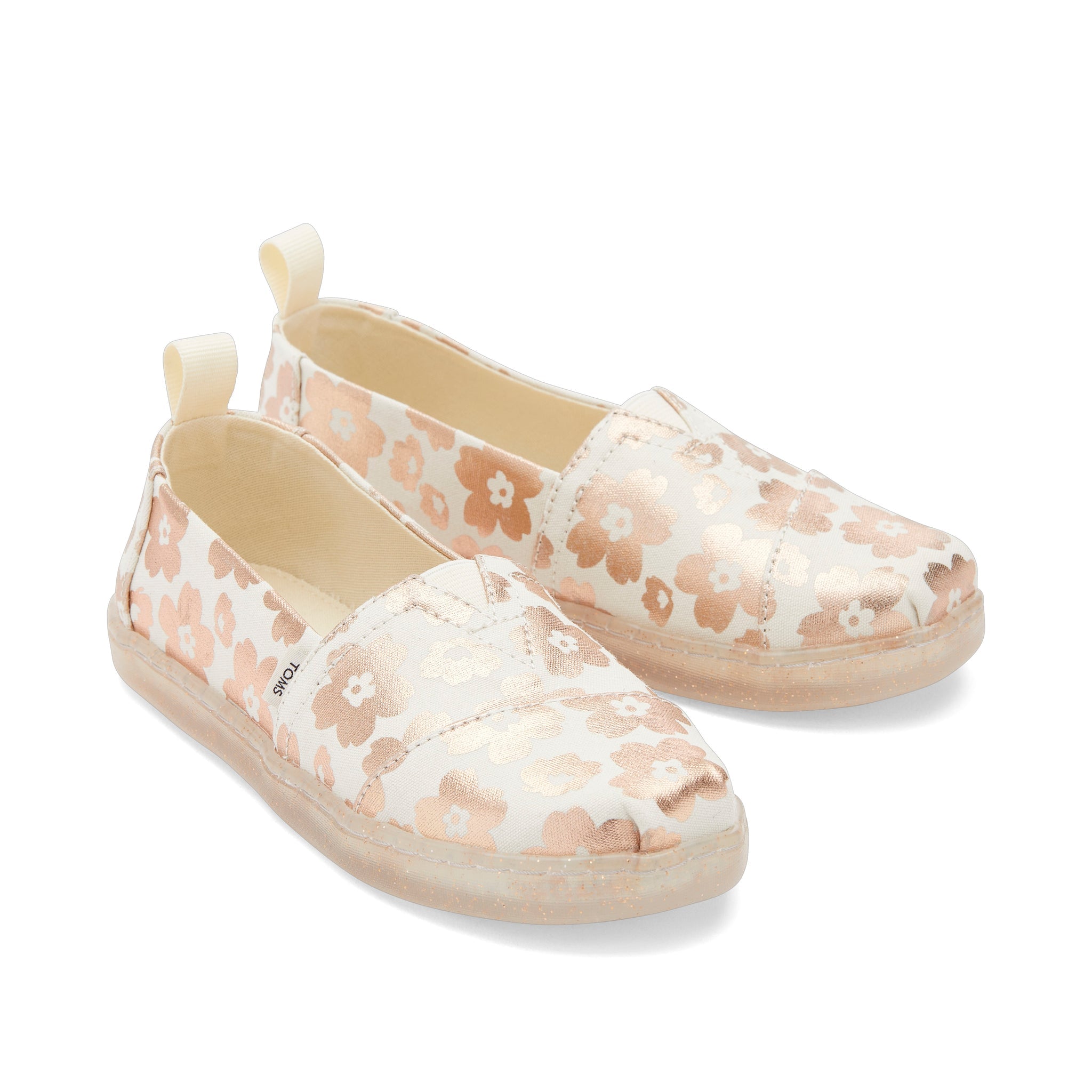 Youth Alpargata Natural Foil Ojai Floral Kids Shoe Front View