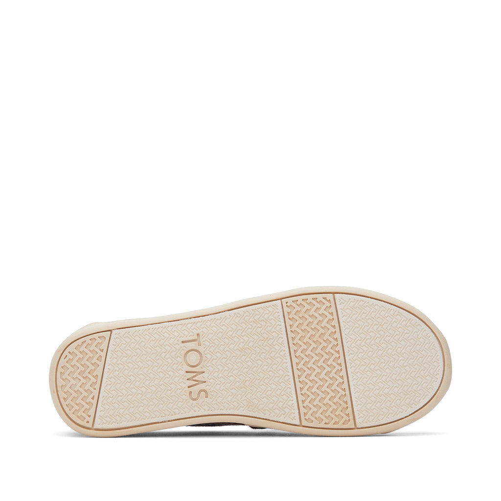 Youth Alpargata Navy Woven Stripes Kids Shoe Bottom Sole View