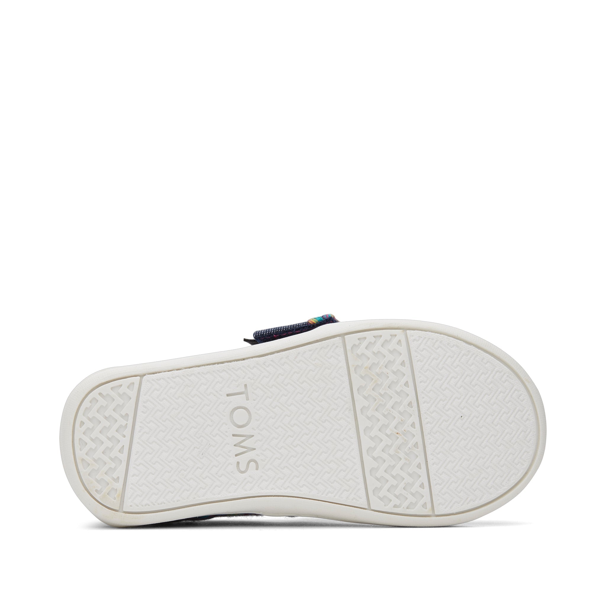 Alpargata Navy Embroidered Floral Toddler Shoe Bottom Sole View