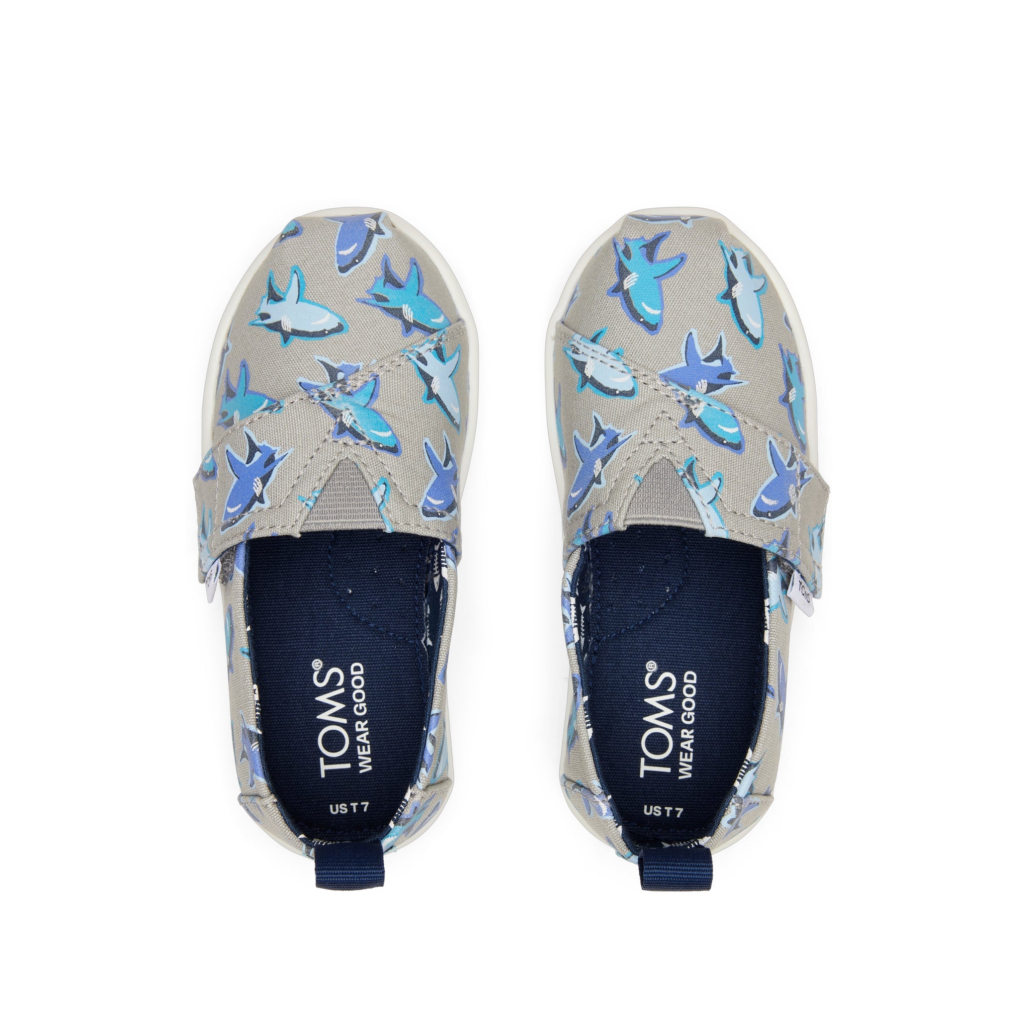 Alpargata Great White Sharks Toddler Shoe Top View