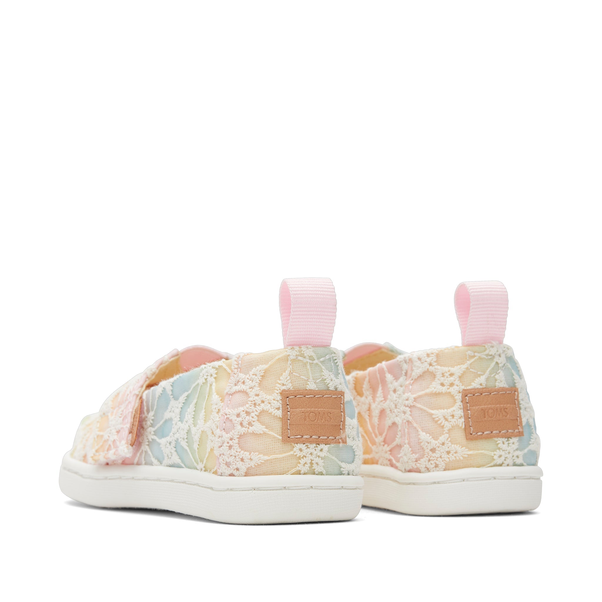 Alpargata Ombre Floral Lace Toddler Shoe Back View