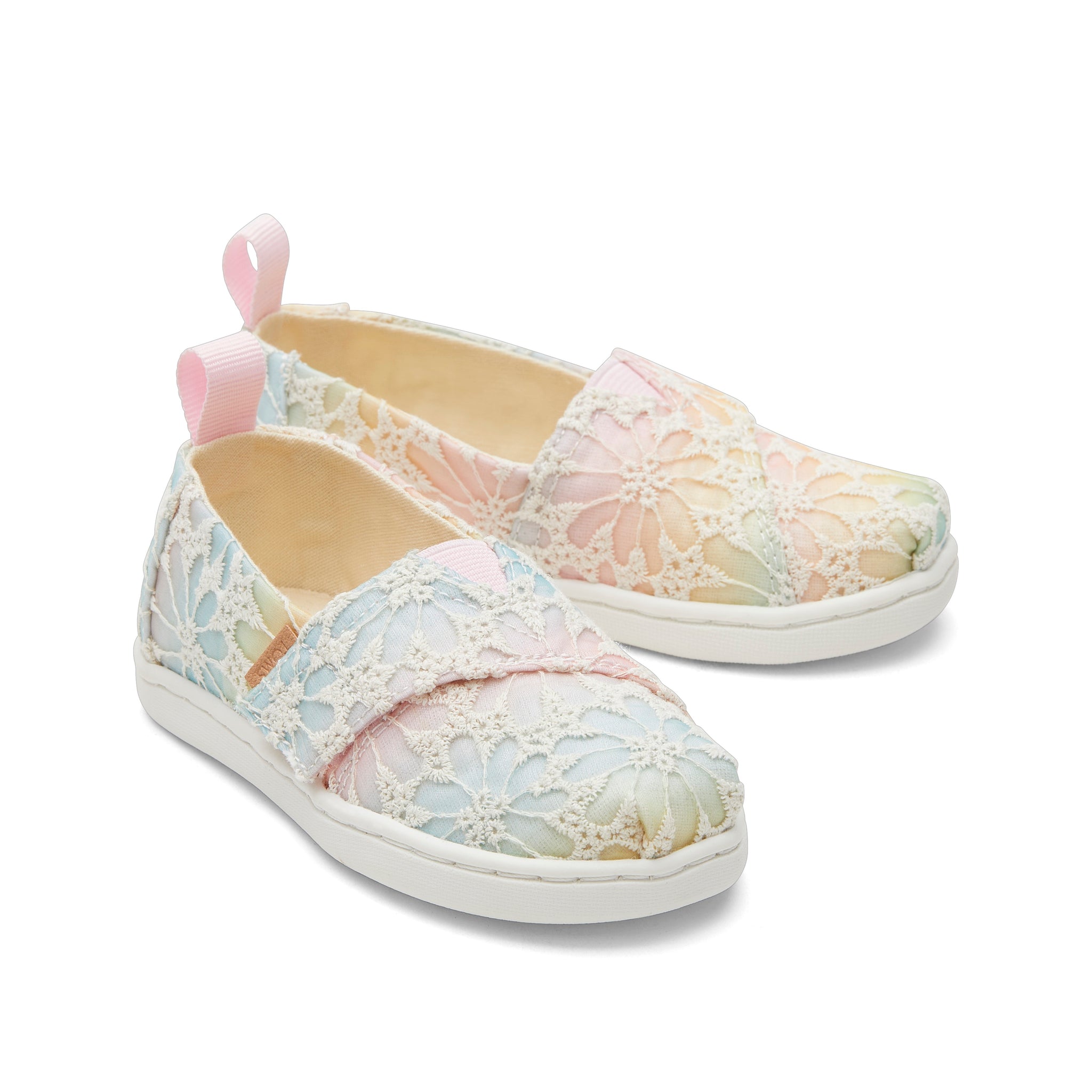 Alpargata Ombre Floral Lace Toddler Shoe Front View