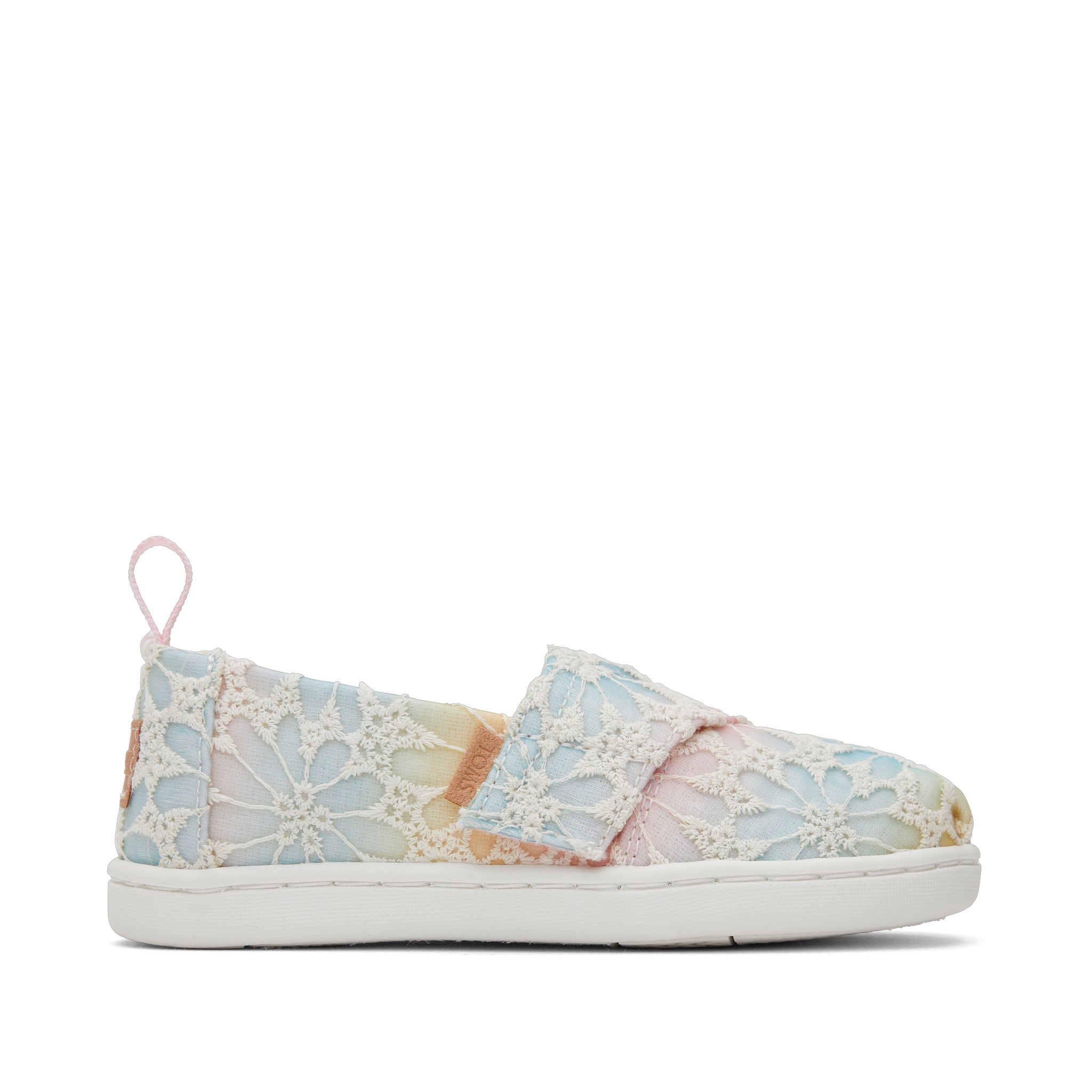 Alpargata Ombre Floral Lace Toddler Shoe Side View