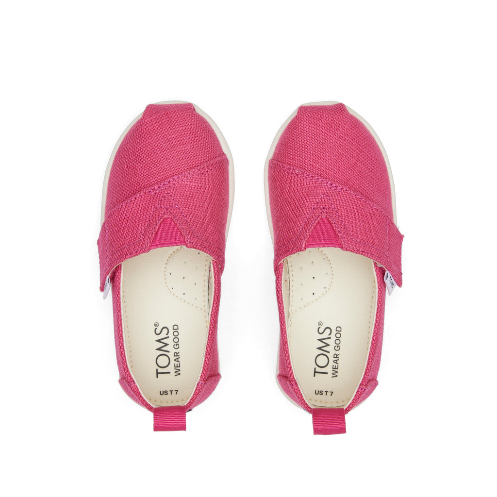 Alpargata Pink Heritage Canvas Toddler Shoe Top View