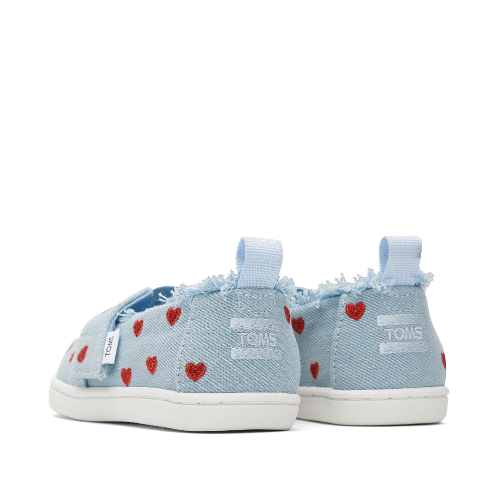 Alpargata Denim Hearts Toddler Shoe Back View
