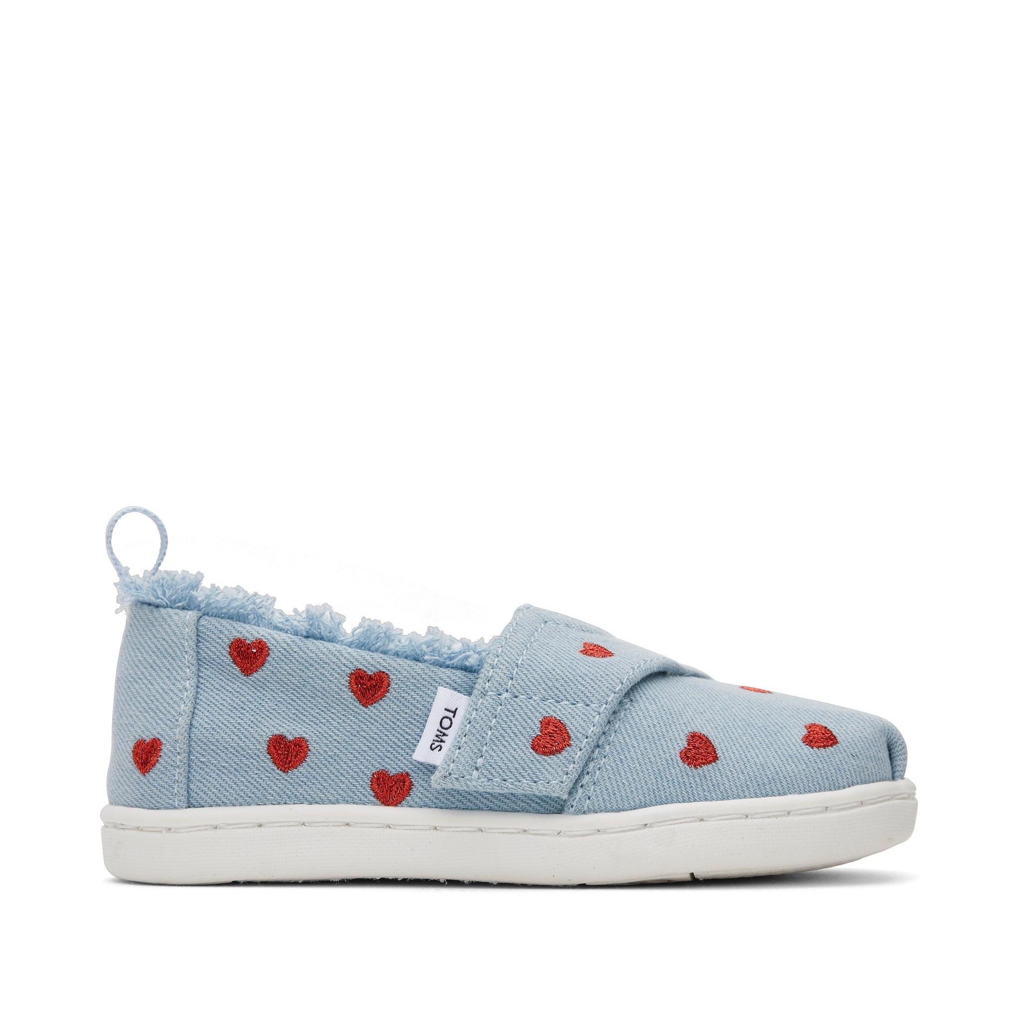 Alpargata Denim Hearts Toddler Shoe Side View