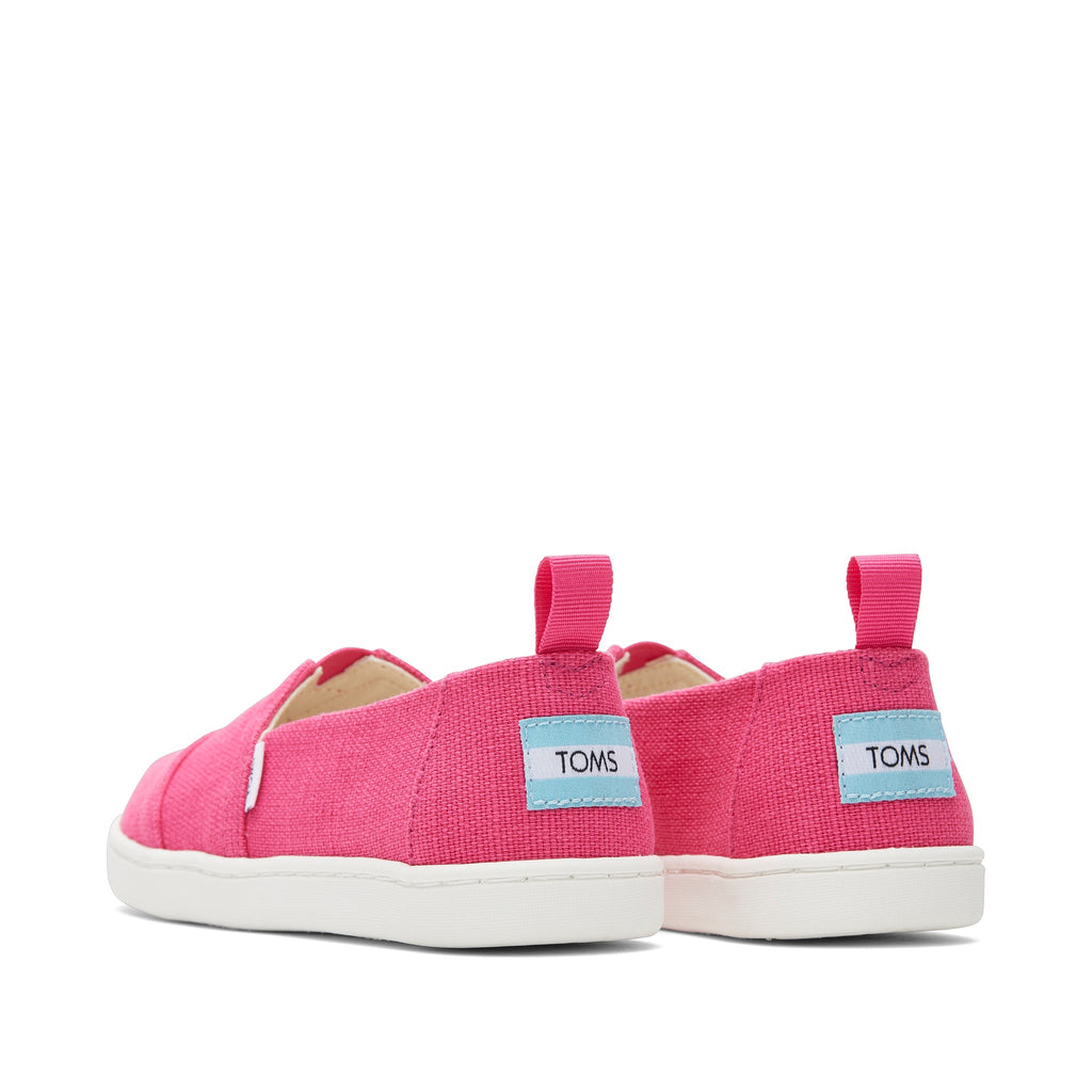 Youth Alpargata Pink Heritage Canvas Kids Shoe Back View