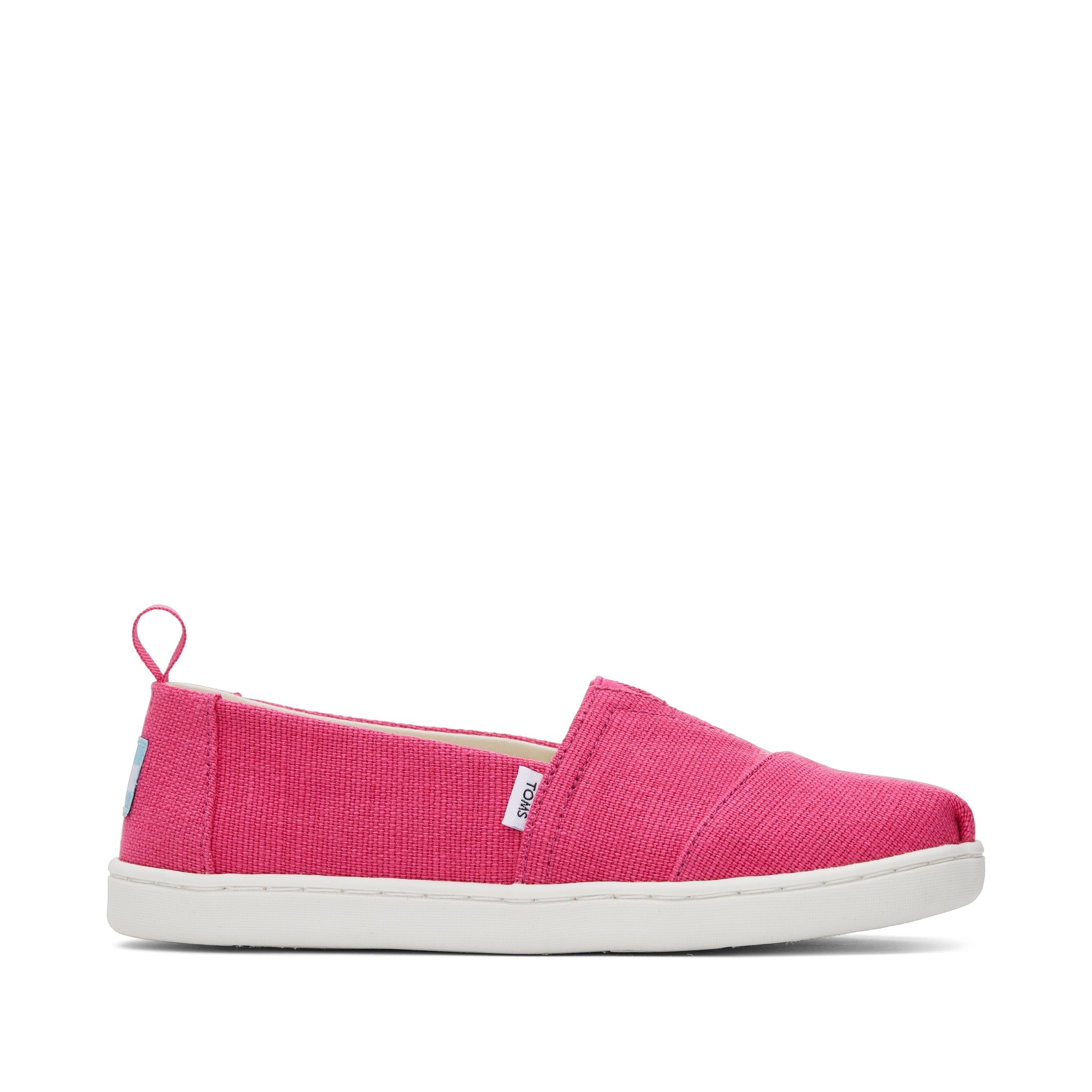 Youth Alpargata Pink Heritage Canvas Kids Shoe Side View