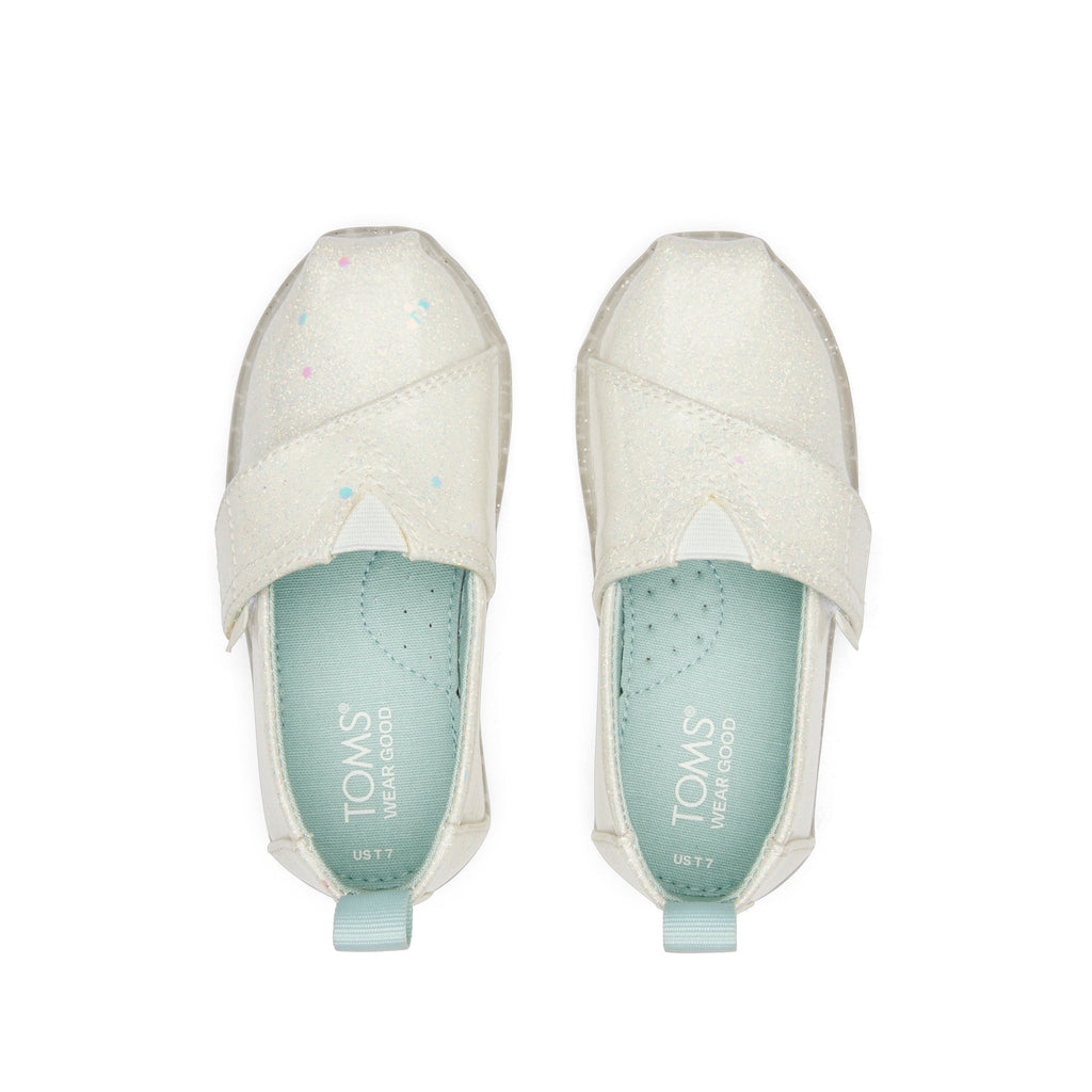 Alpargata Confetti Glitter Toddler Shoe Top View