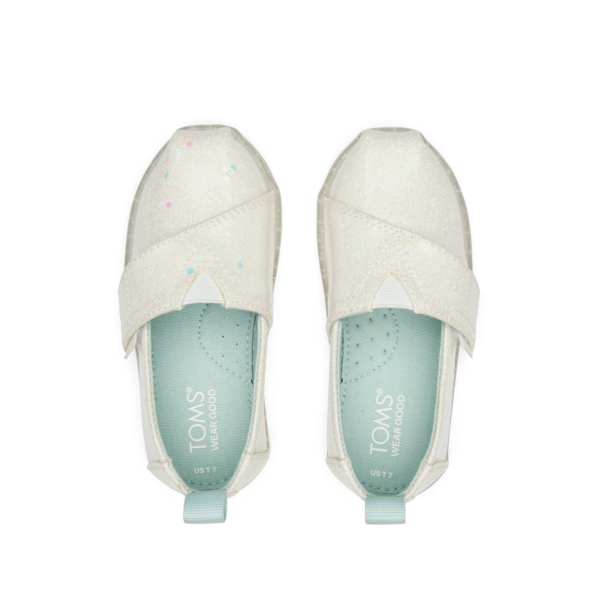Alpargata Confetti Glitter Toddler Shoe Top View