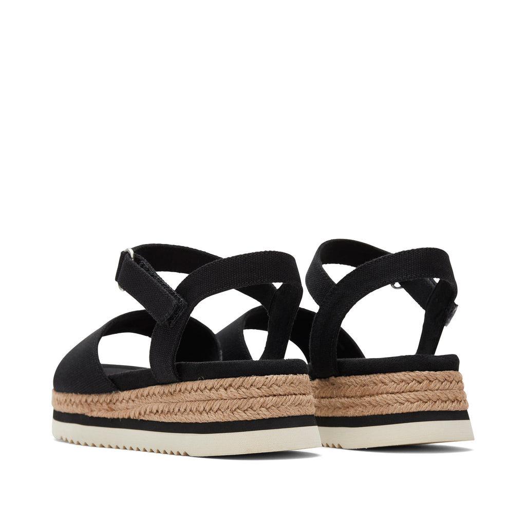 Youth Diana Black Kids Shoe Back View