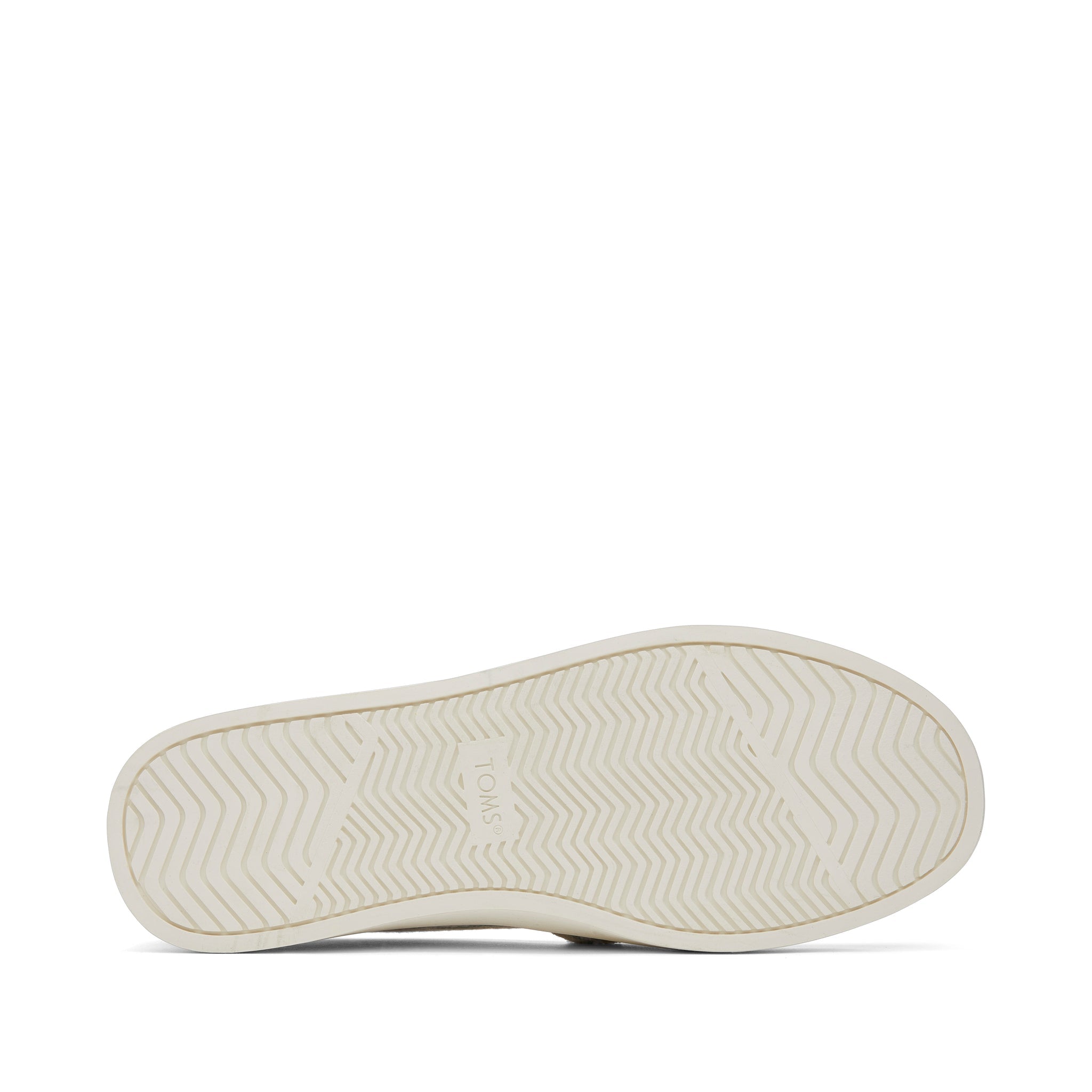 Kameron Cream Stripes Slip On Sneaker Bottom Sole View