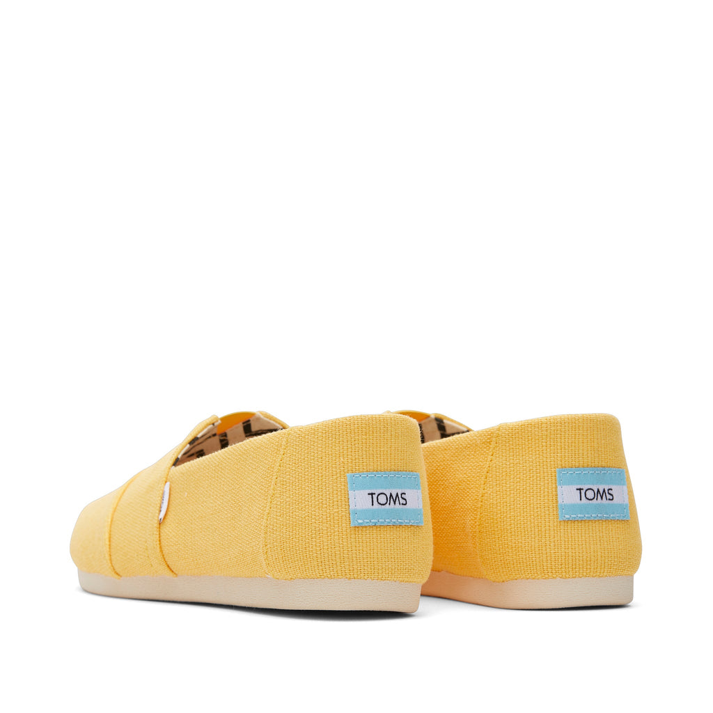 Alpargata Pineapple Yellow Heritage Canvas Back View