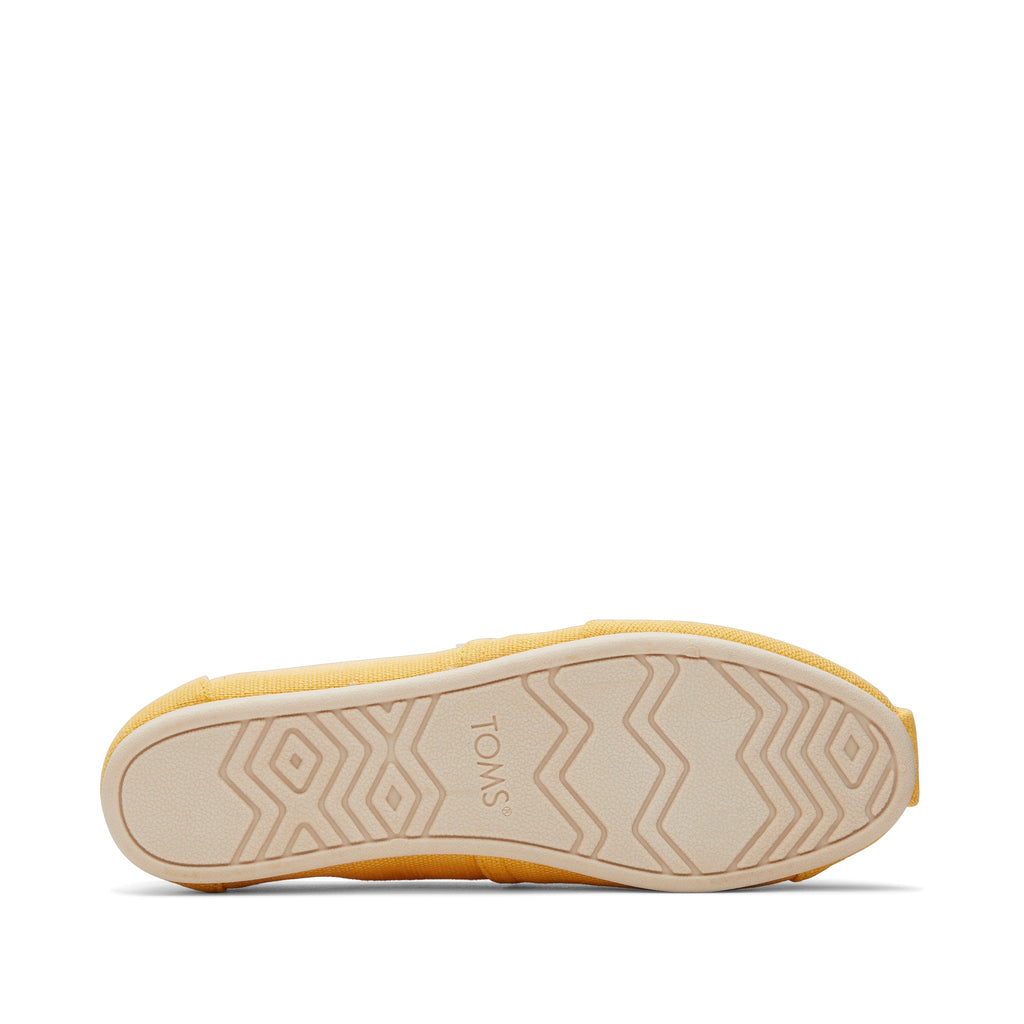 Alpargata Pineapple Yellow Heritage Canvas Bottom Sole View
