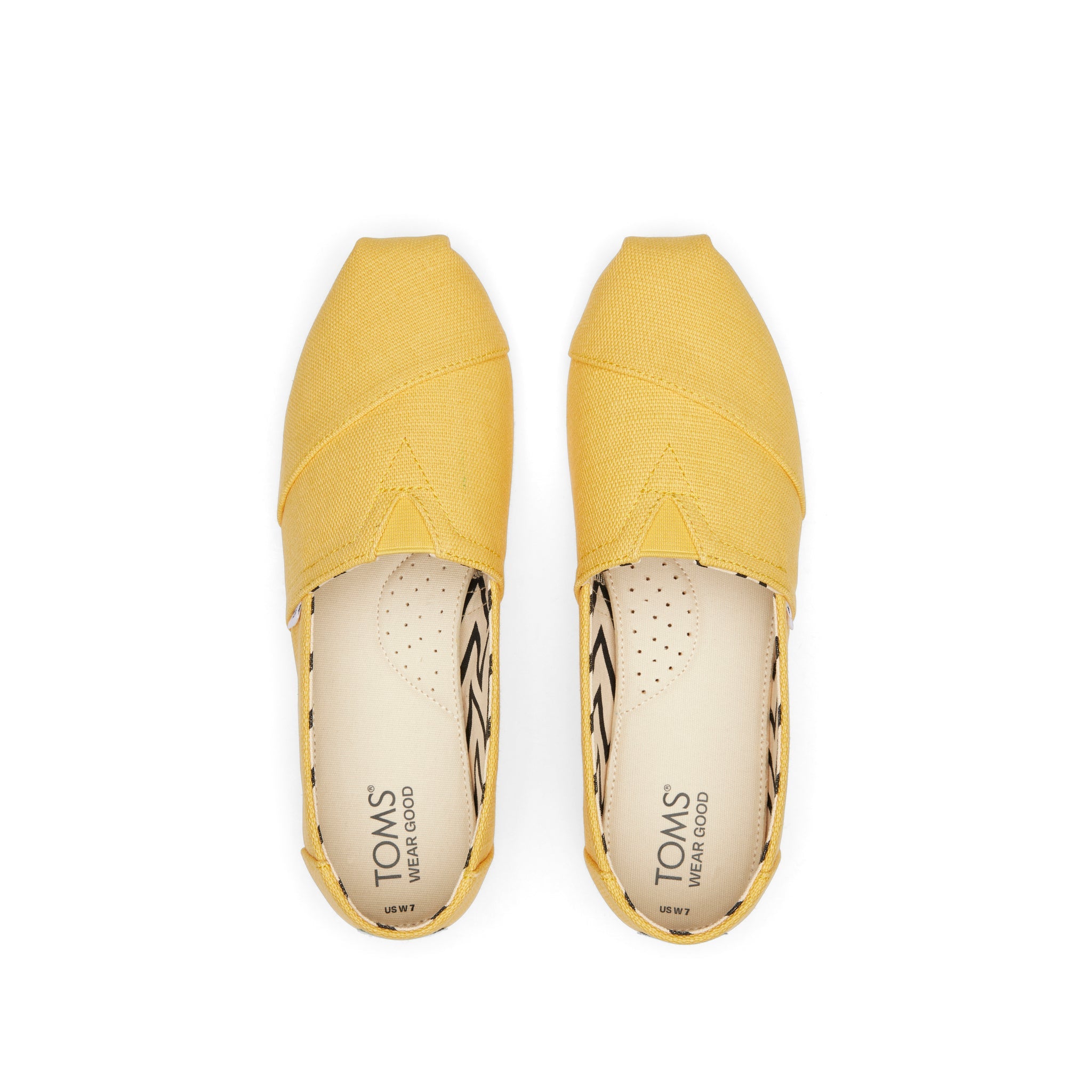 Alpargata Pineapple Yellow Heritage Canvas Top View