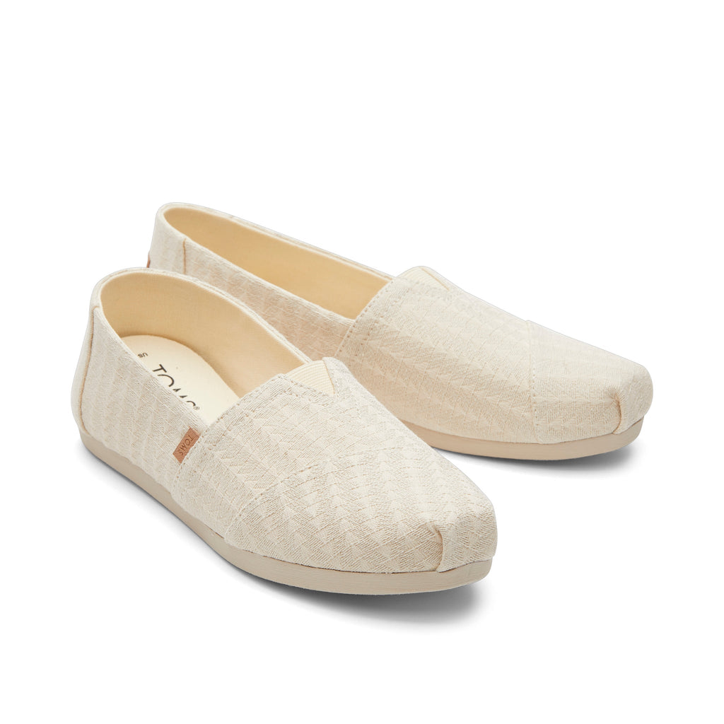 Alpargata Natural Triangle Woven Front View