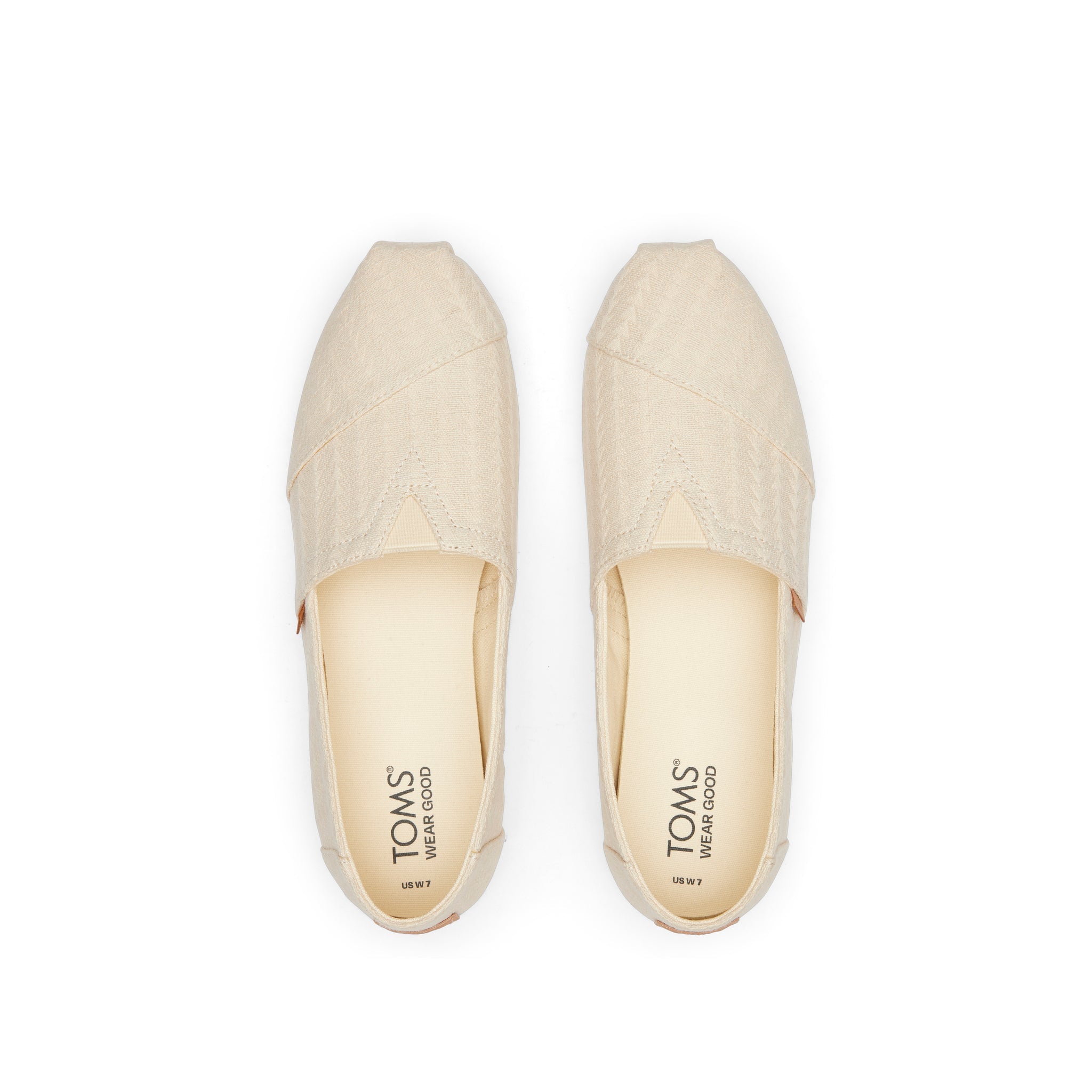 Alpargata Natural Triangle Woven Top View