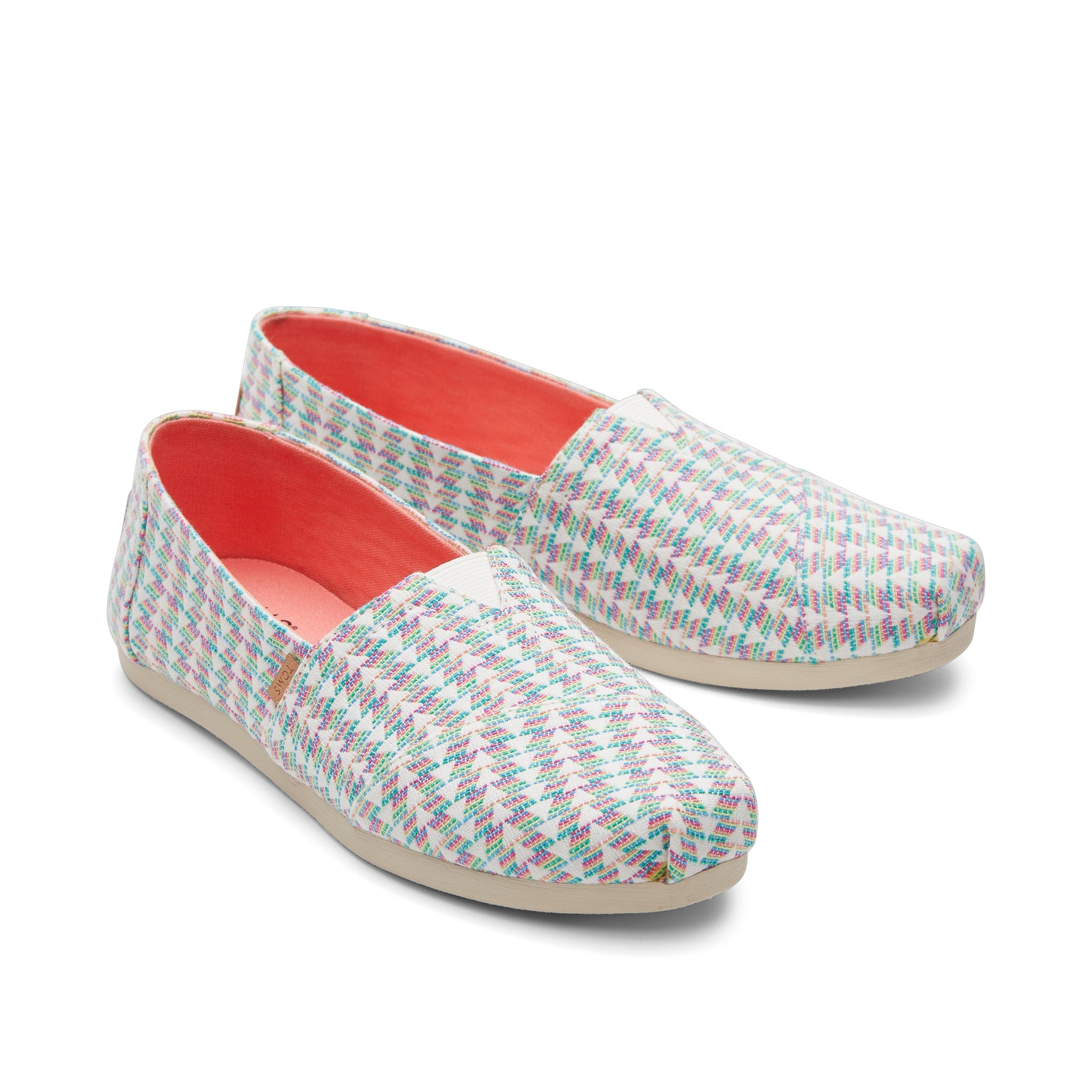 Alpargata Multi Color Triangle Woven Front View