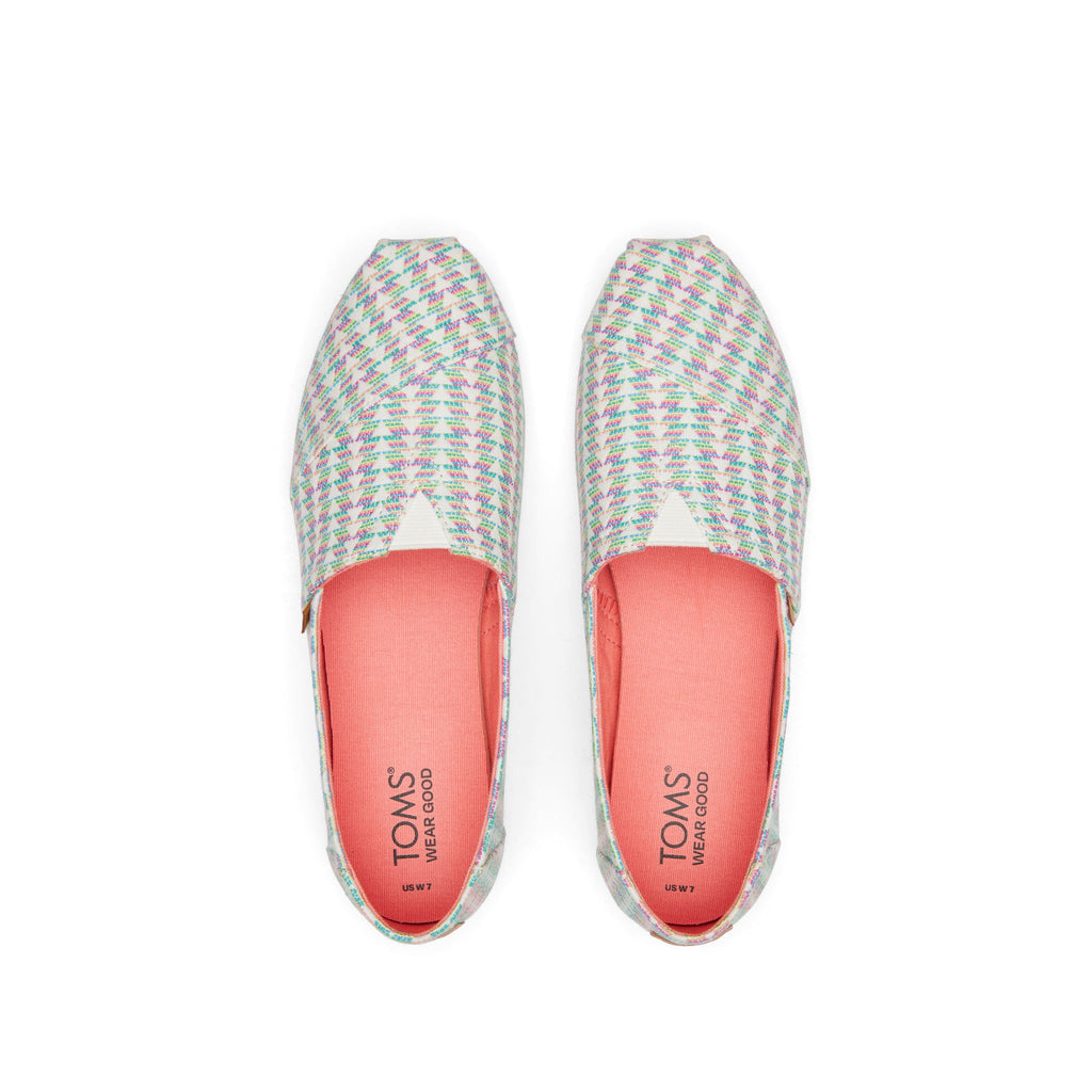 Alpargata Multi Color Triangle Woven Top View