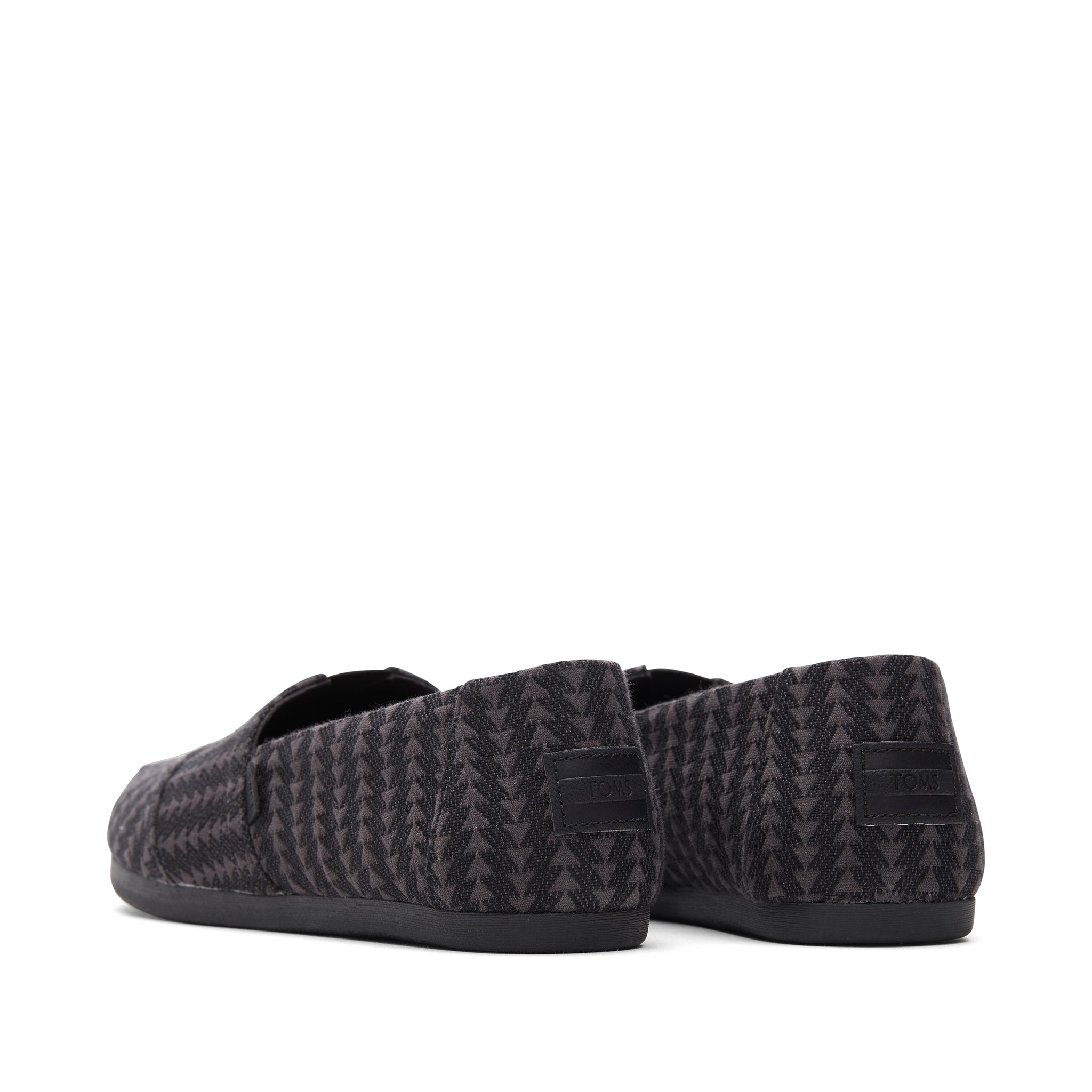 Alpargata Black Triangle Woven Back View