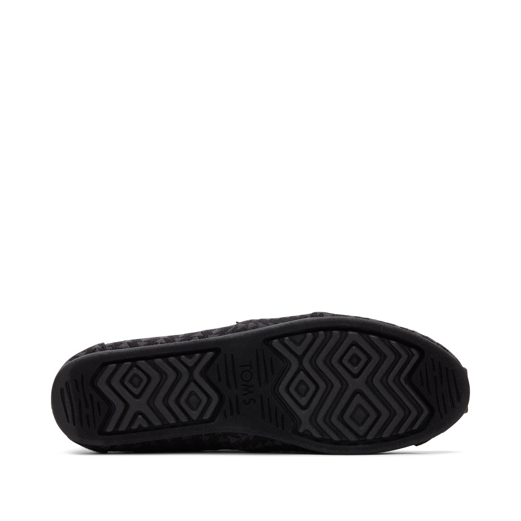 Alpargata Black Triangle Woven Bottom Sole View