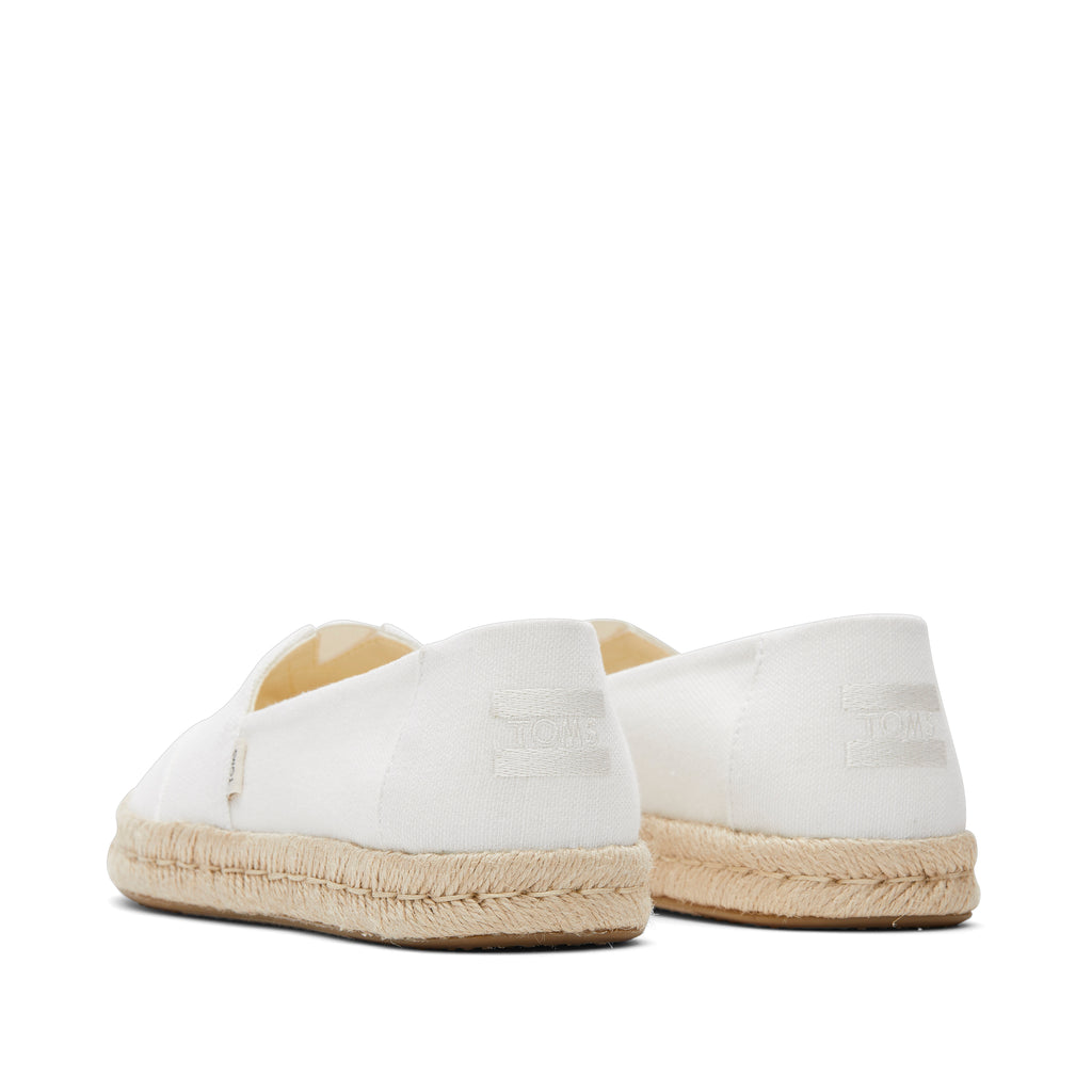 Alpargata Rope 2.0 Espadrille - White Recycled Cotton Back View