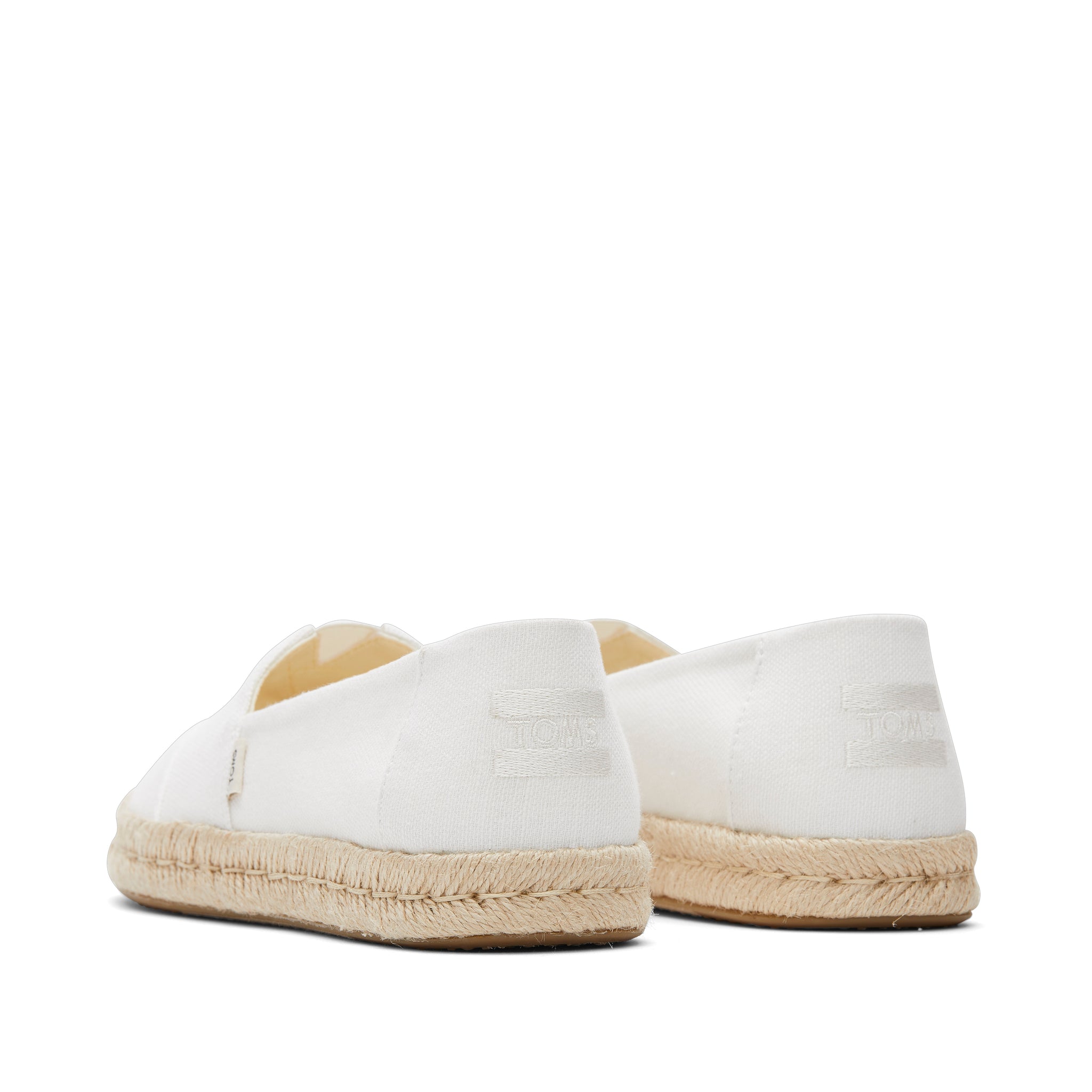 Alpargata Rope 2.0 Espadrille - White Recycled Cotton Back View