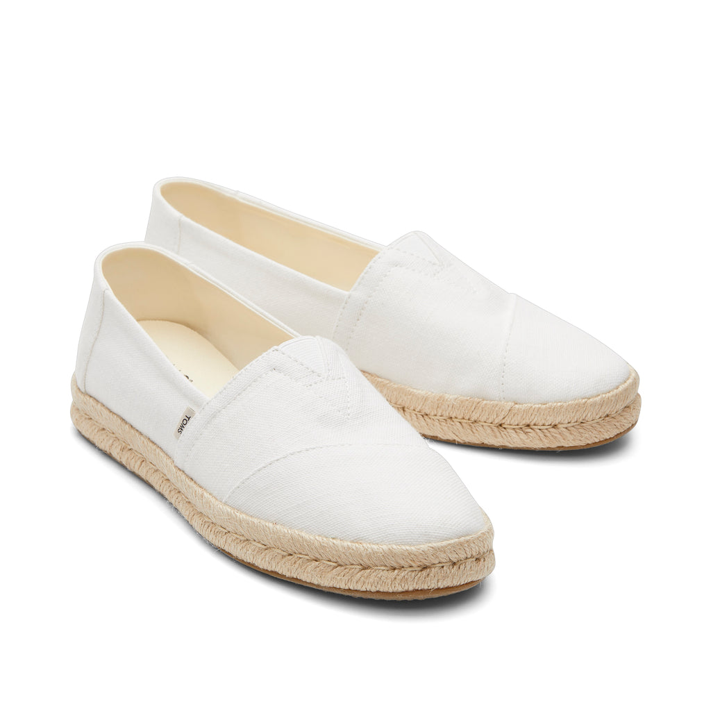 Alpargata Rope 2.0 Espadrille - White Recycled Cotton Front View