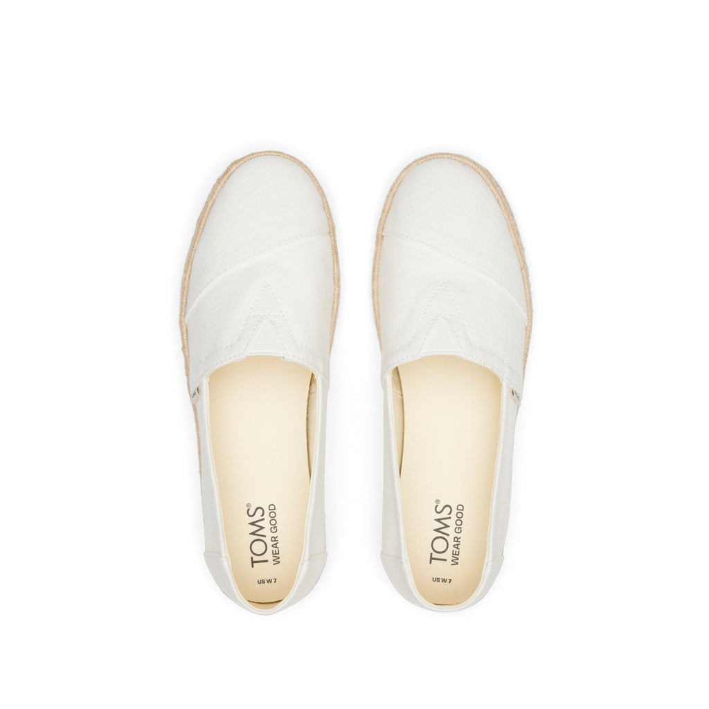 Alpargata Rope 2.0 Espadrille - White Recycled Cotton Top View