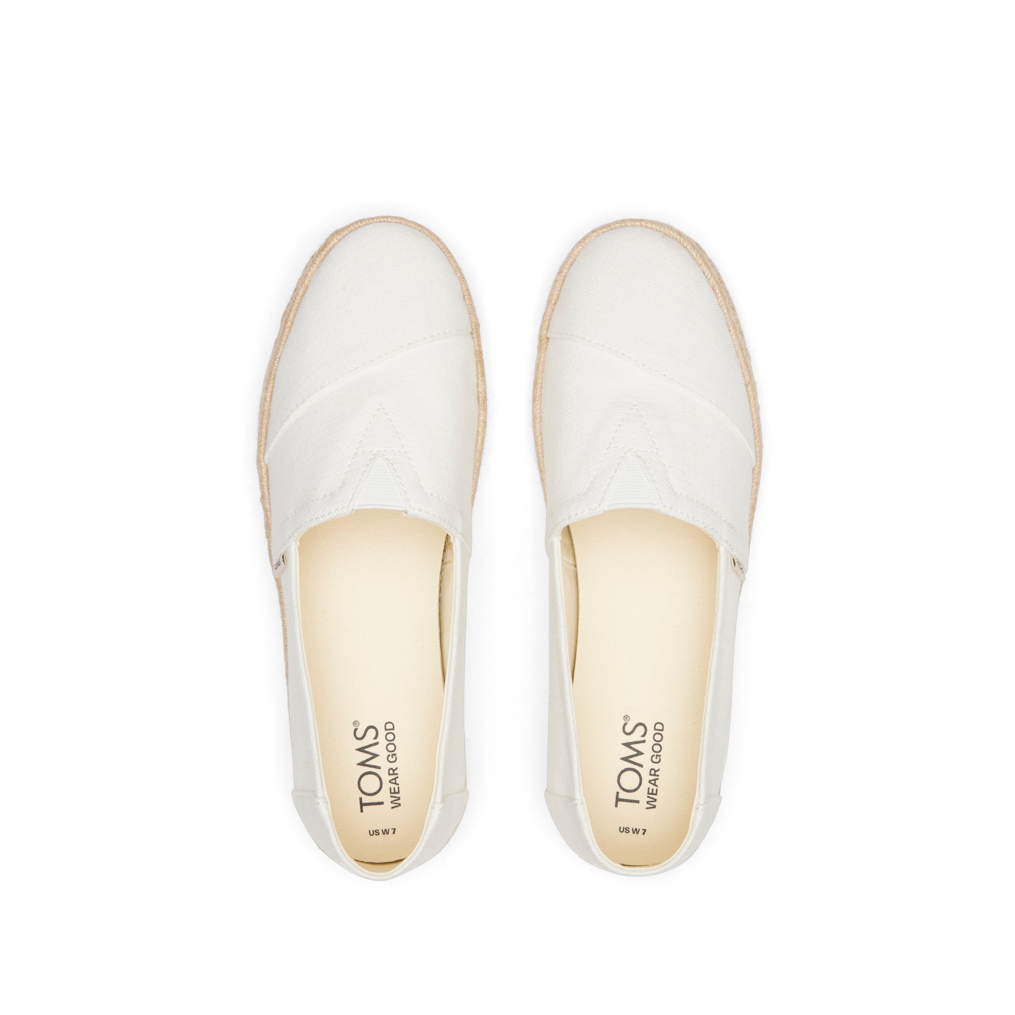 Alpargata Rope 2.0 Espadrille - White Recycled Cotton Top View