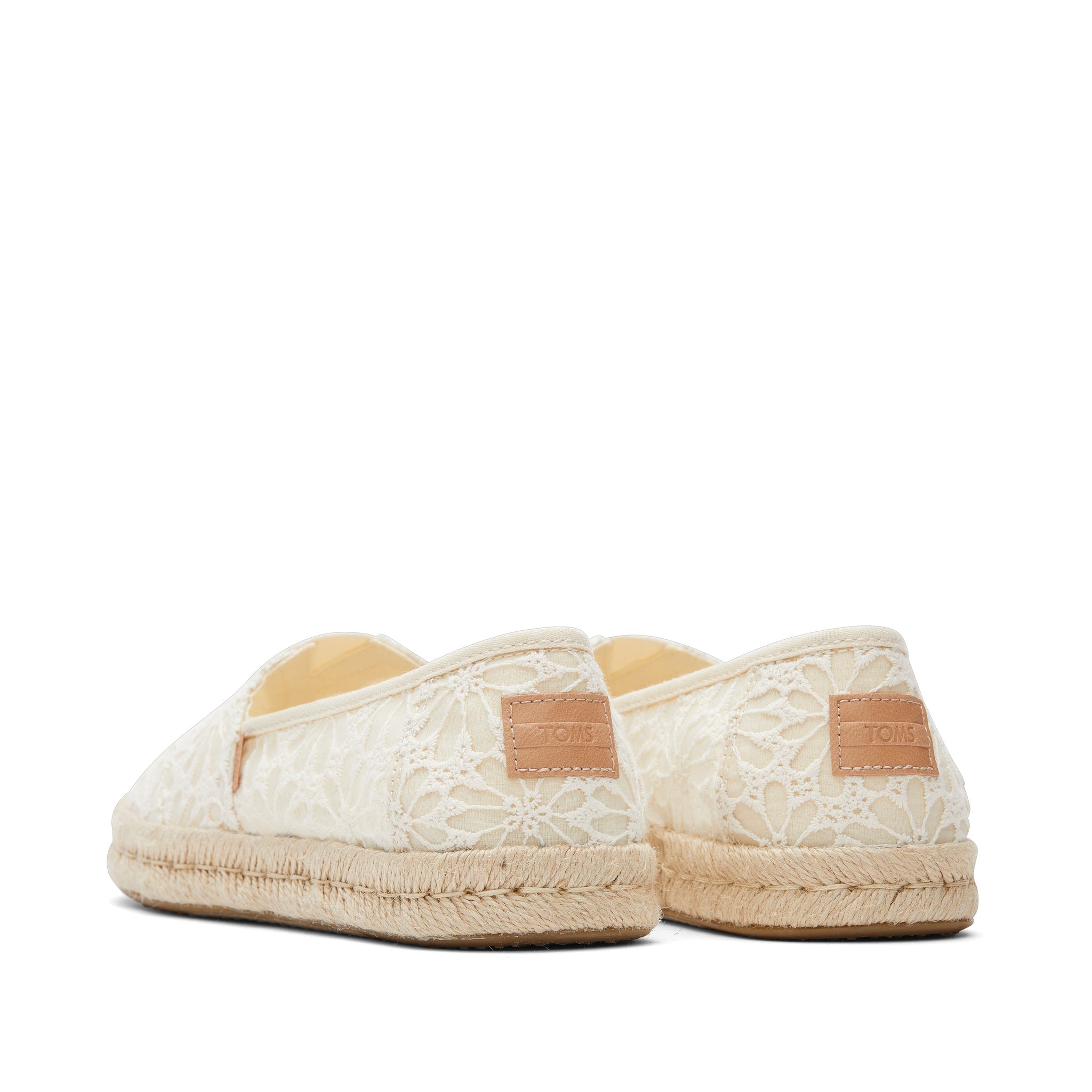 Alpargata Rope 2.0 Natural Floral Lace Espadrille Back View