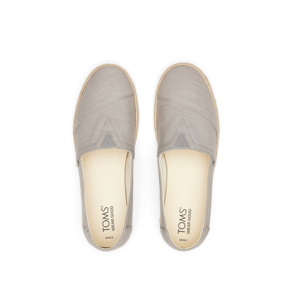 Alpargata Rope 2.0 Espadrille - Drizzle Grey Recycled Cotton Top View