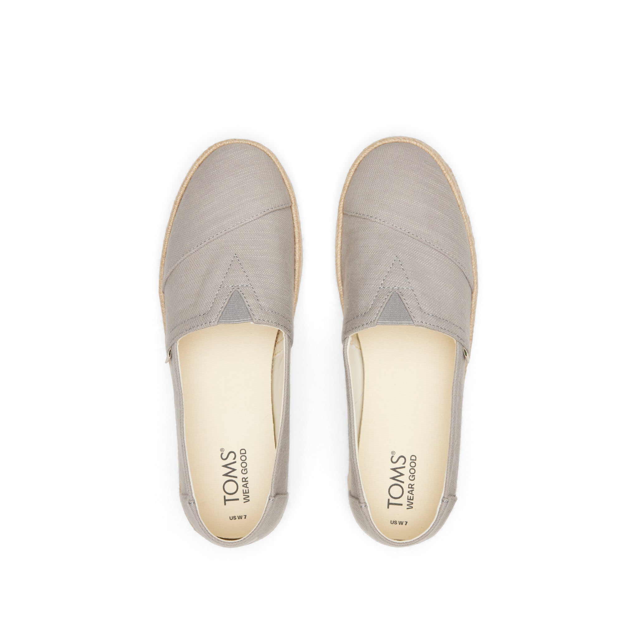 Alpargata Rope 2.0 Espadrille - Drizzle Grey Recycled Cotton Top View