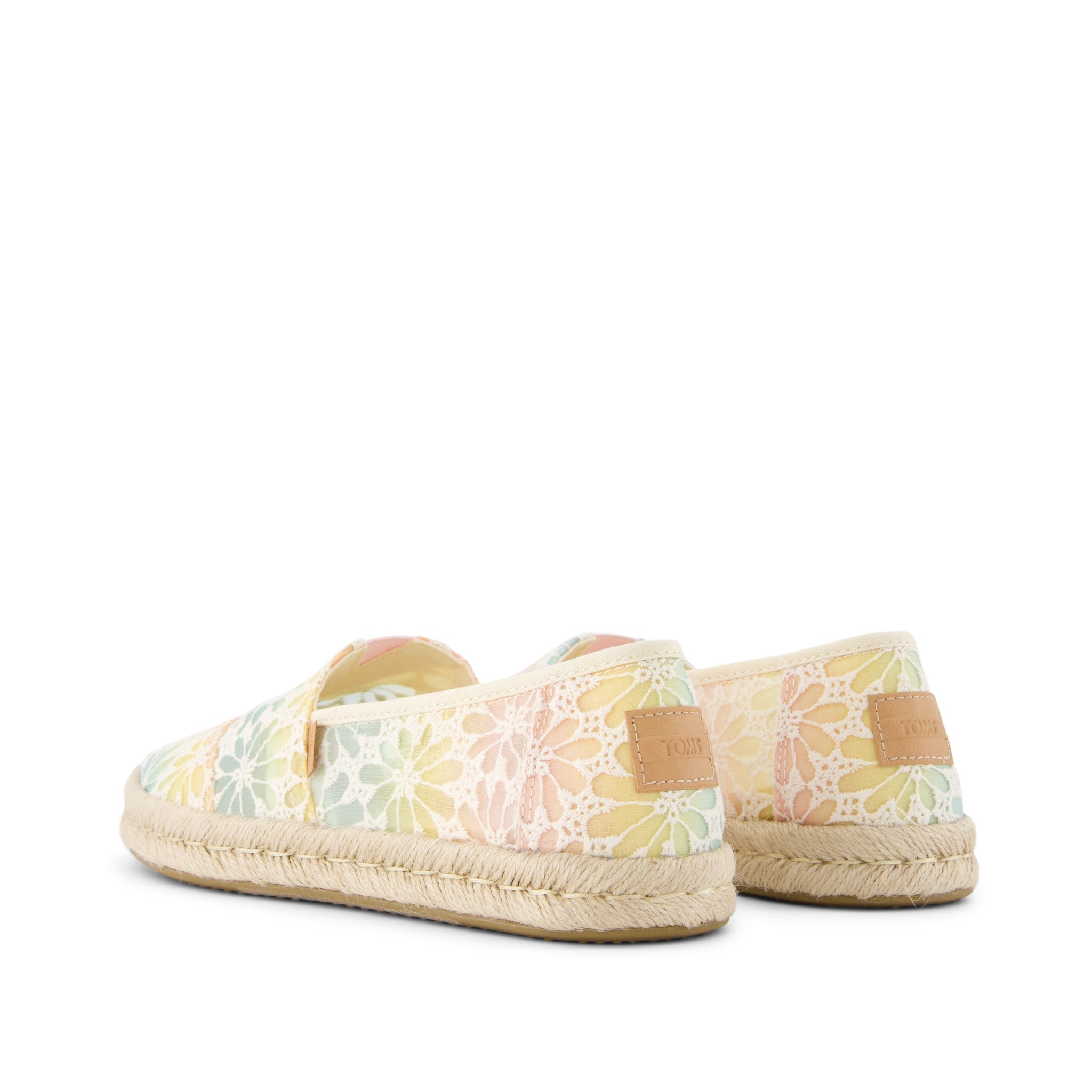 Alpargata Rope 2.0 Ombre Floral Lace Espadrille Back View
