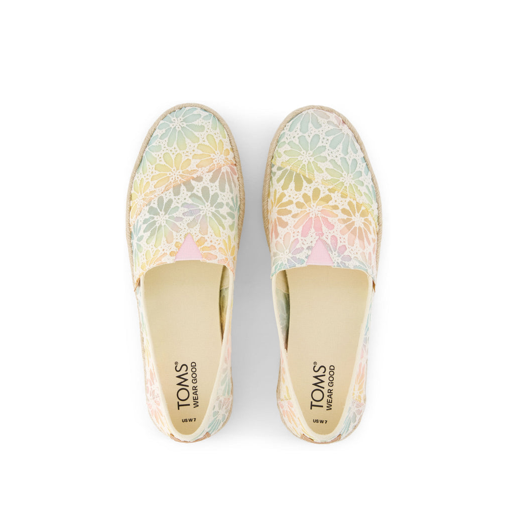 Alpargata Rope 2.0 Ombre Floral Lace Espadrille Top View