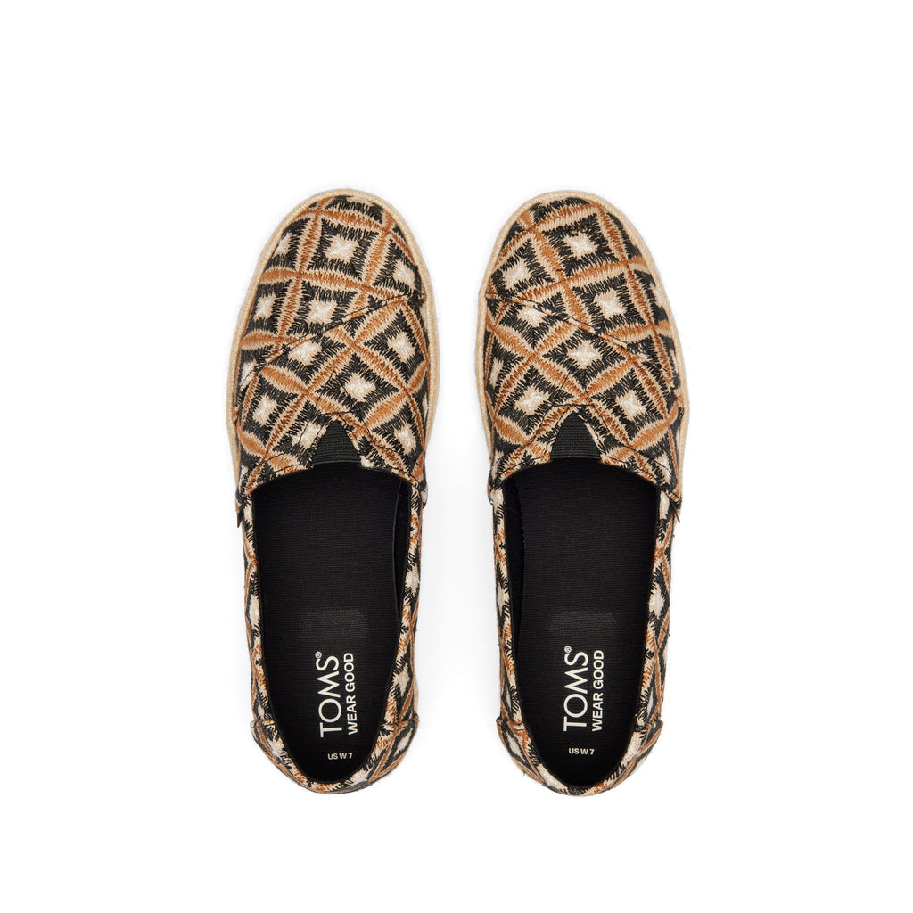 Alpargata Rope 2.0 Black Geometric Espadrille Top View