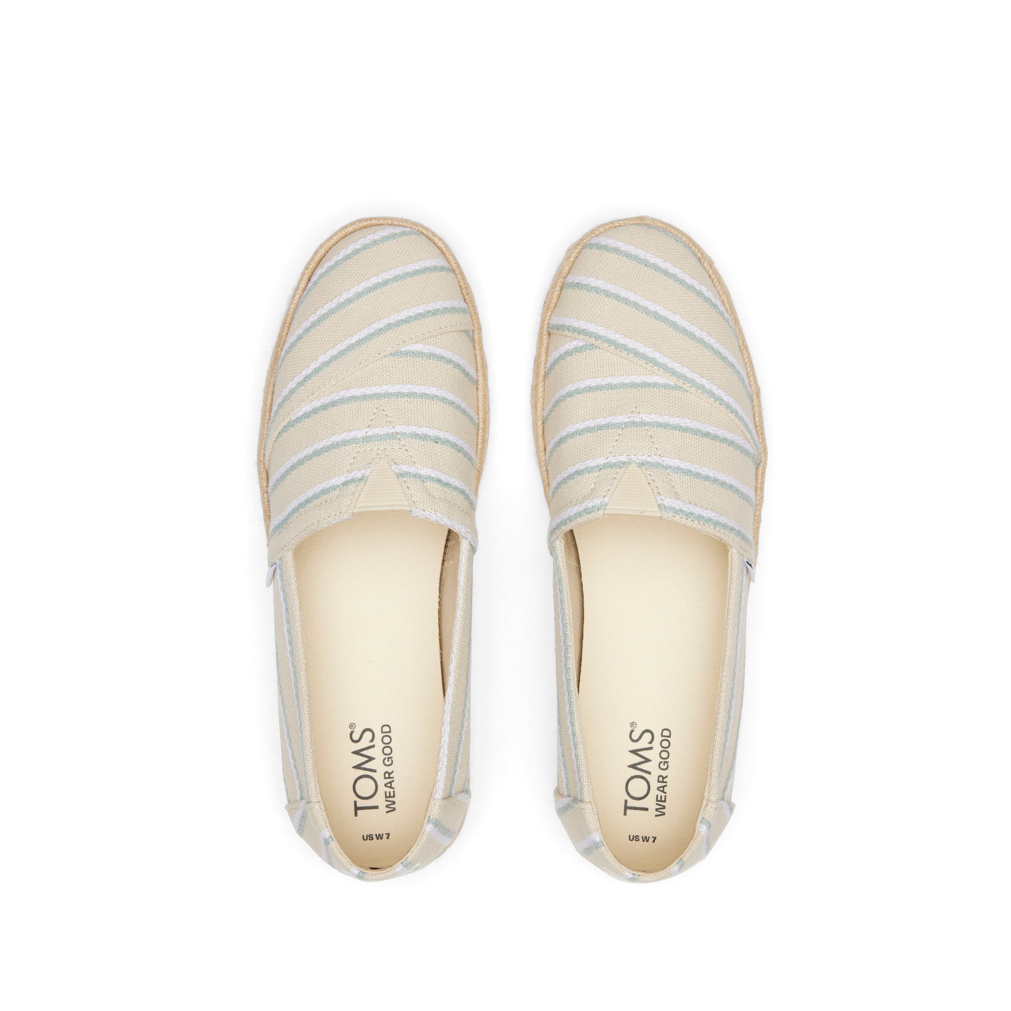 Alpargata Rope 2.0 Cream Stripes Espadrille Top View