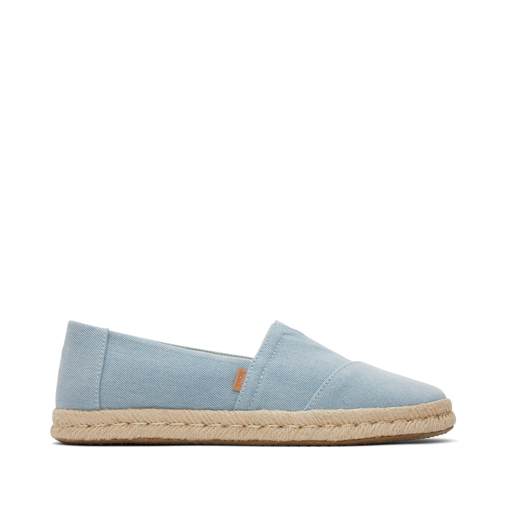 Alpargata Rope 2.0 Espadrille - Pastel Blue Washed Denim Side View