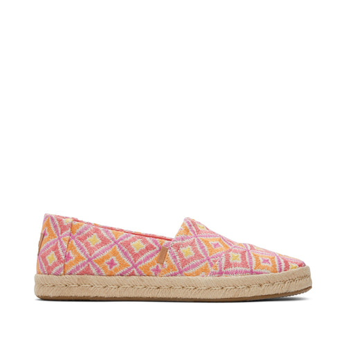 Alpargata Rope 2.0 Pink Geometric Espadrille Side View